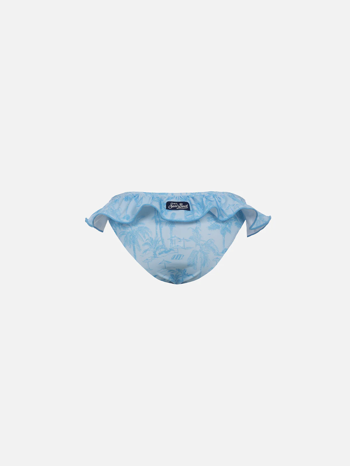 Slip da bagno con volant da bambina Melly con stampa toile de jouy - Image 2