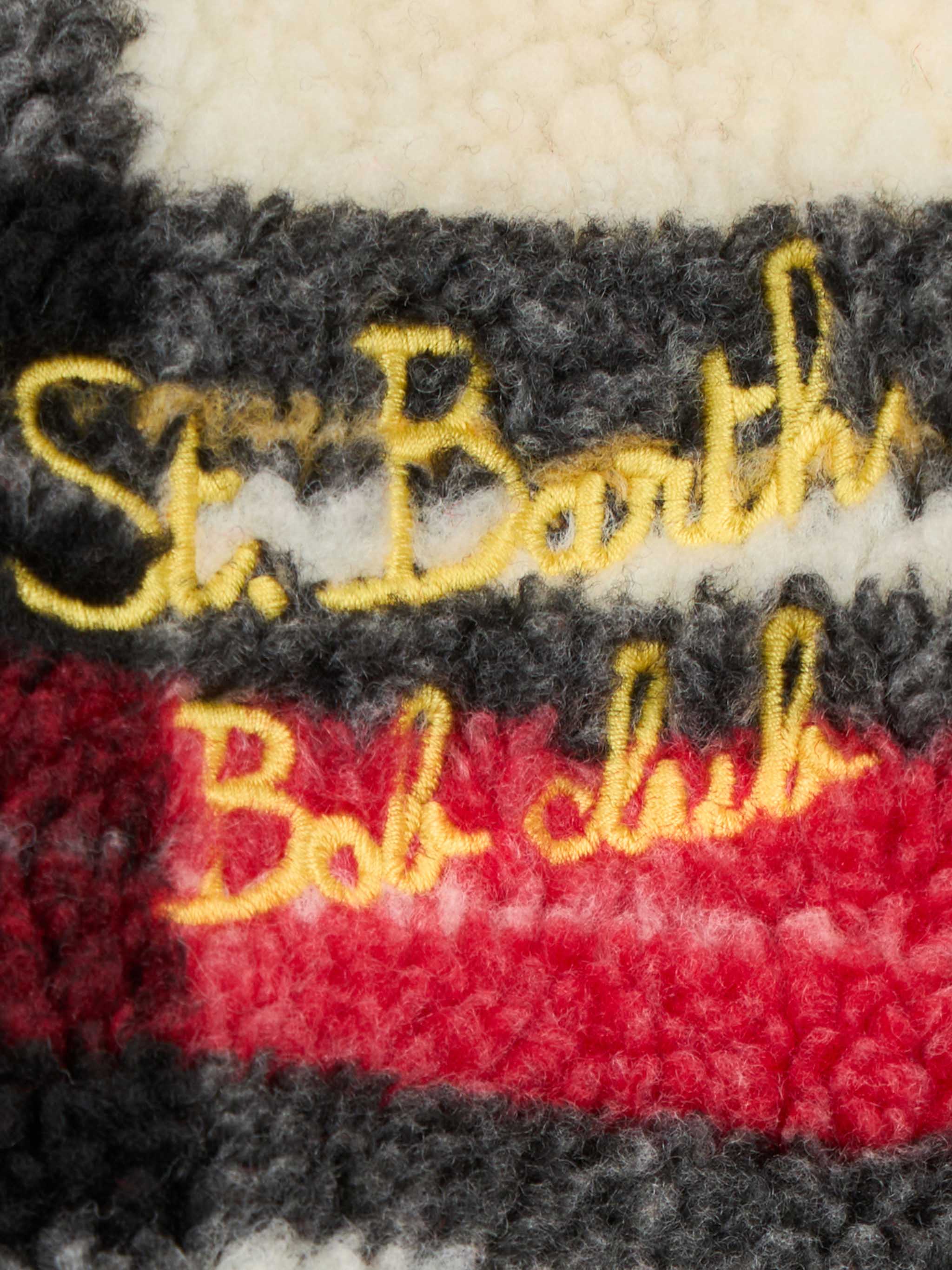 Giubbotto sherpa da bambina con stampa tartan - Image 3