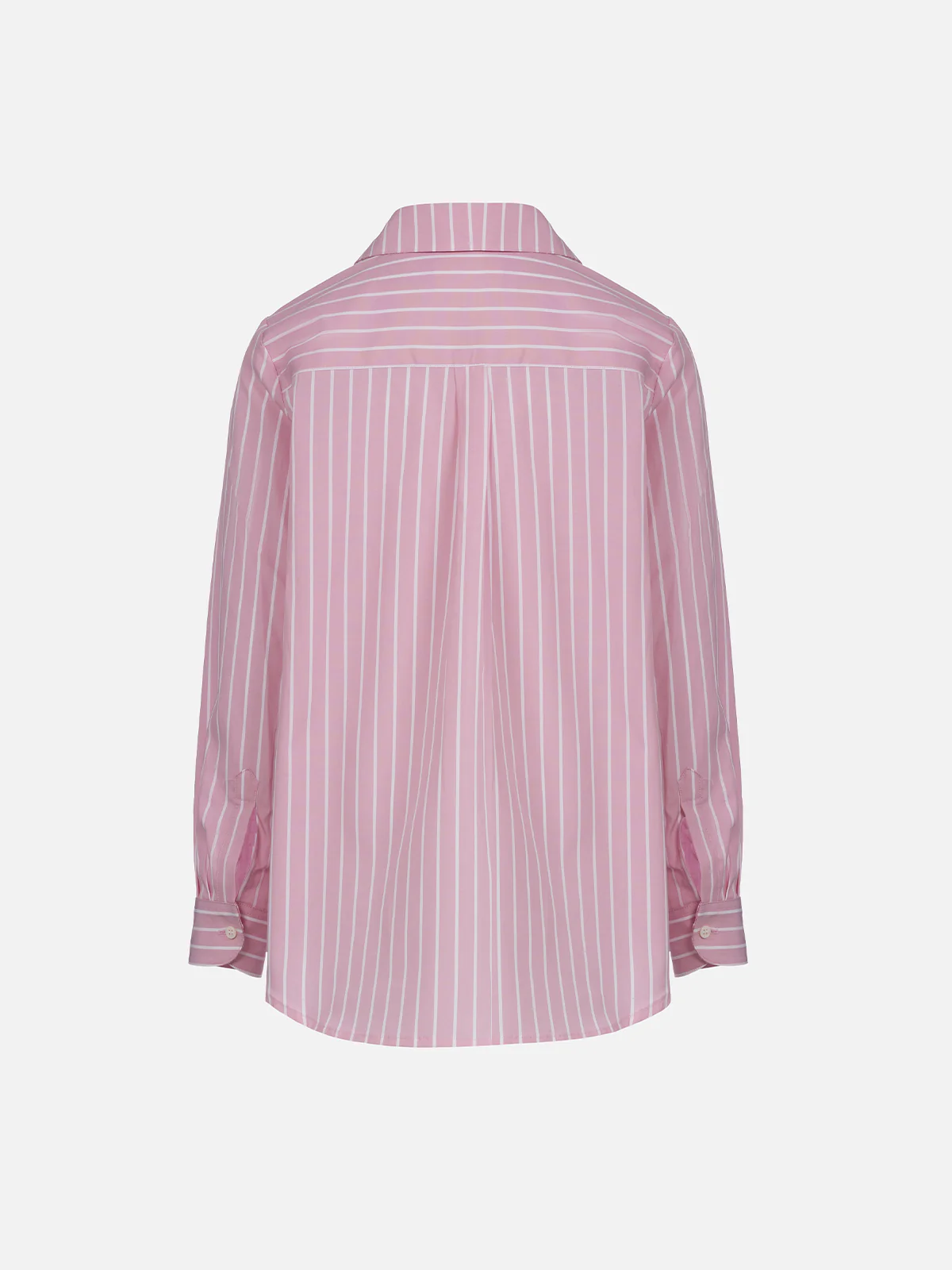 Camicia over da bambina Mini Brigitte in cotone con stampa rigata - Image 2