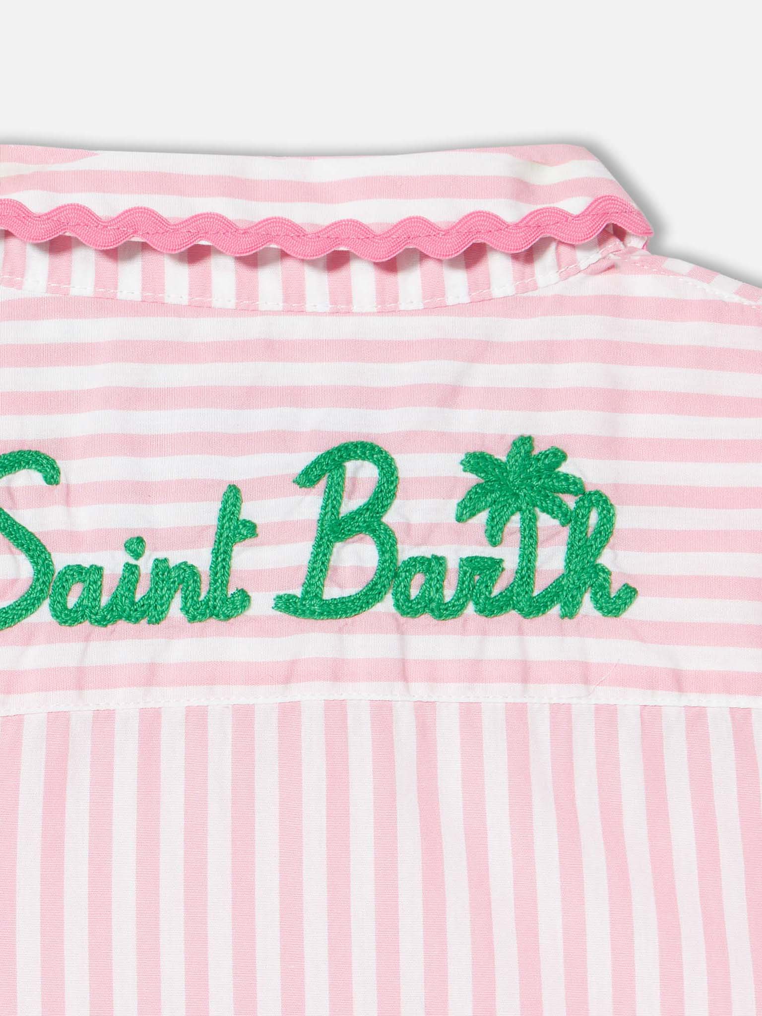 Abito da bambina chemisier a righe - Image 3