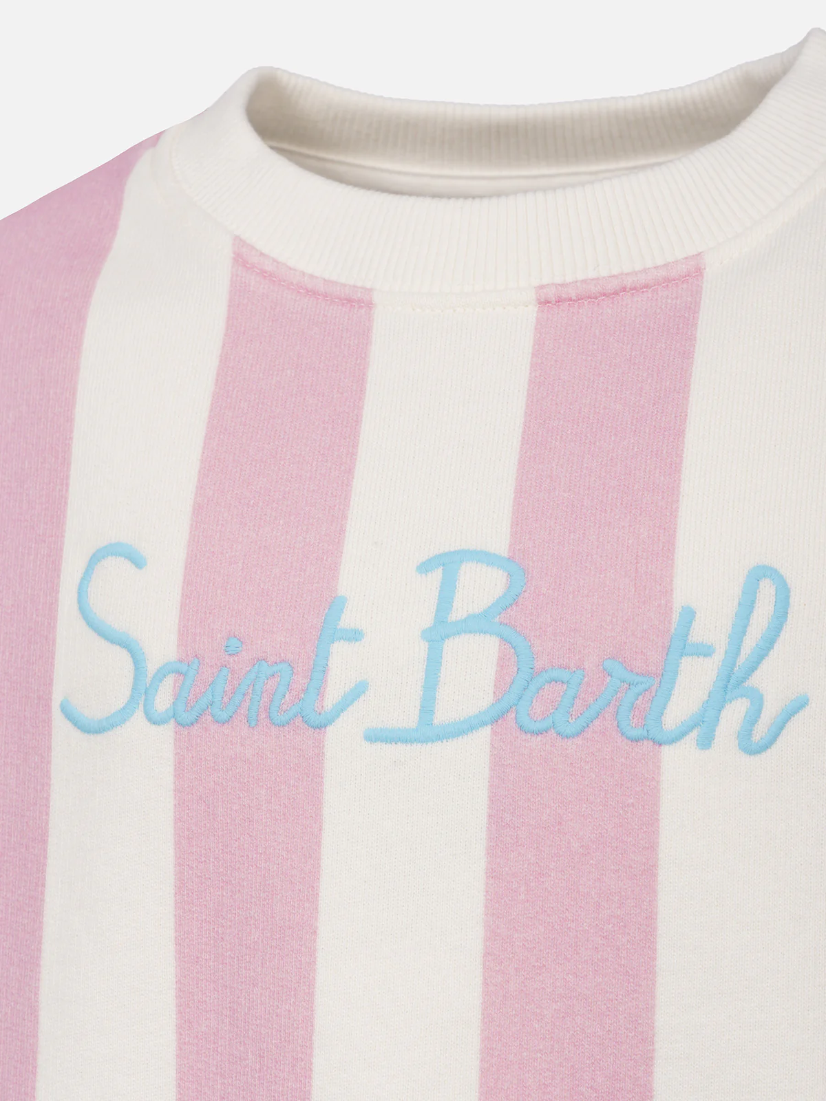 Felpa rigata da bambina Briony con ricamo Saint Barth - Image 2
