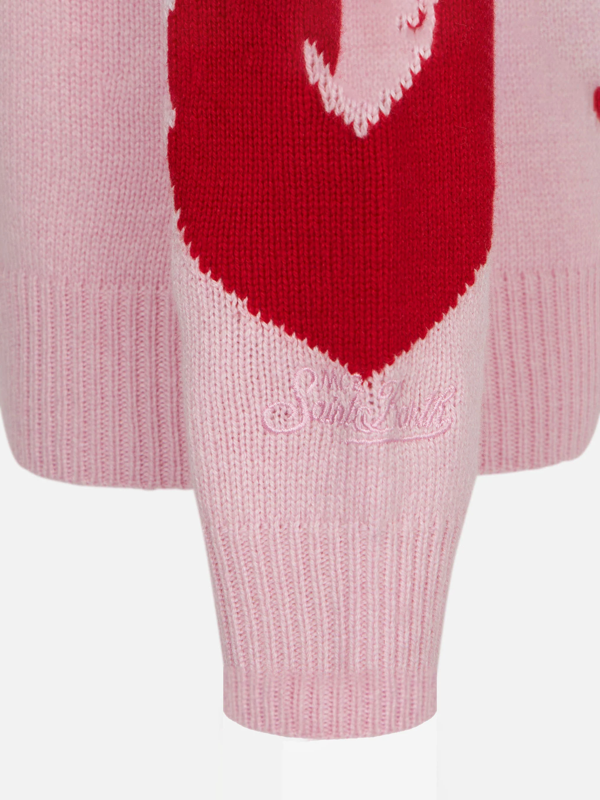 Maglione da bambina con stampa cuori - Image 3