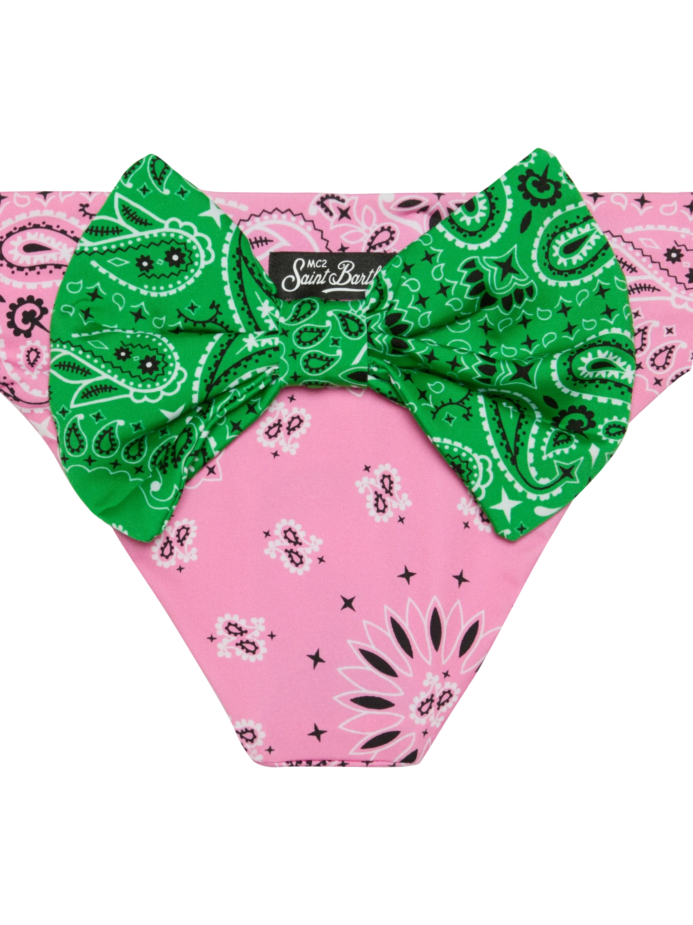 Slip da bagno da bambina con stampa bandana - Image 3