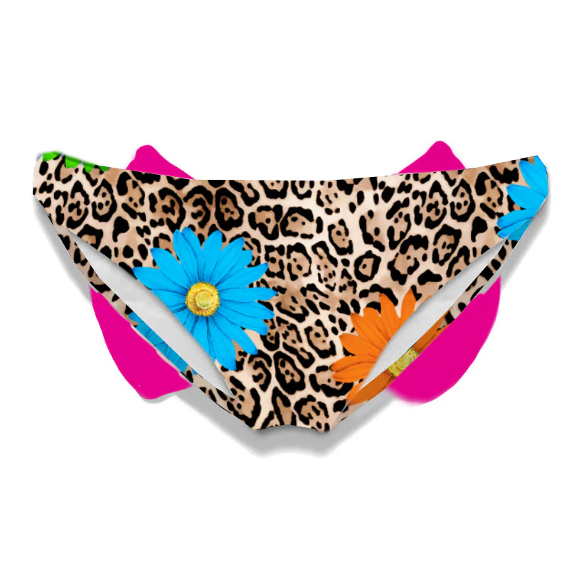 Slip da bagno da bambina con stampa margherite - Image 2