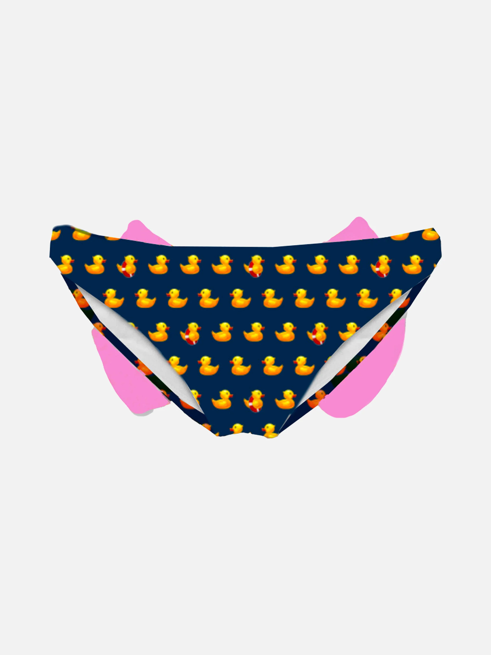 Slip da bagno da bambina con stampa papere - Image 2