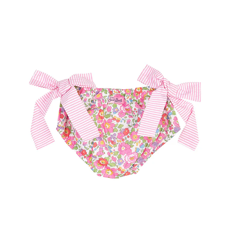 Slip da bagno da bambina con stampa fiori - Image 2