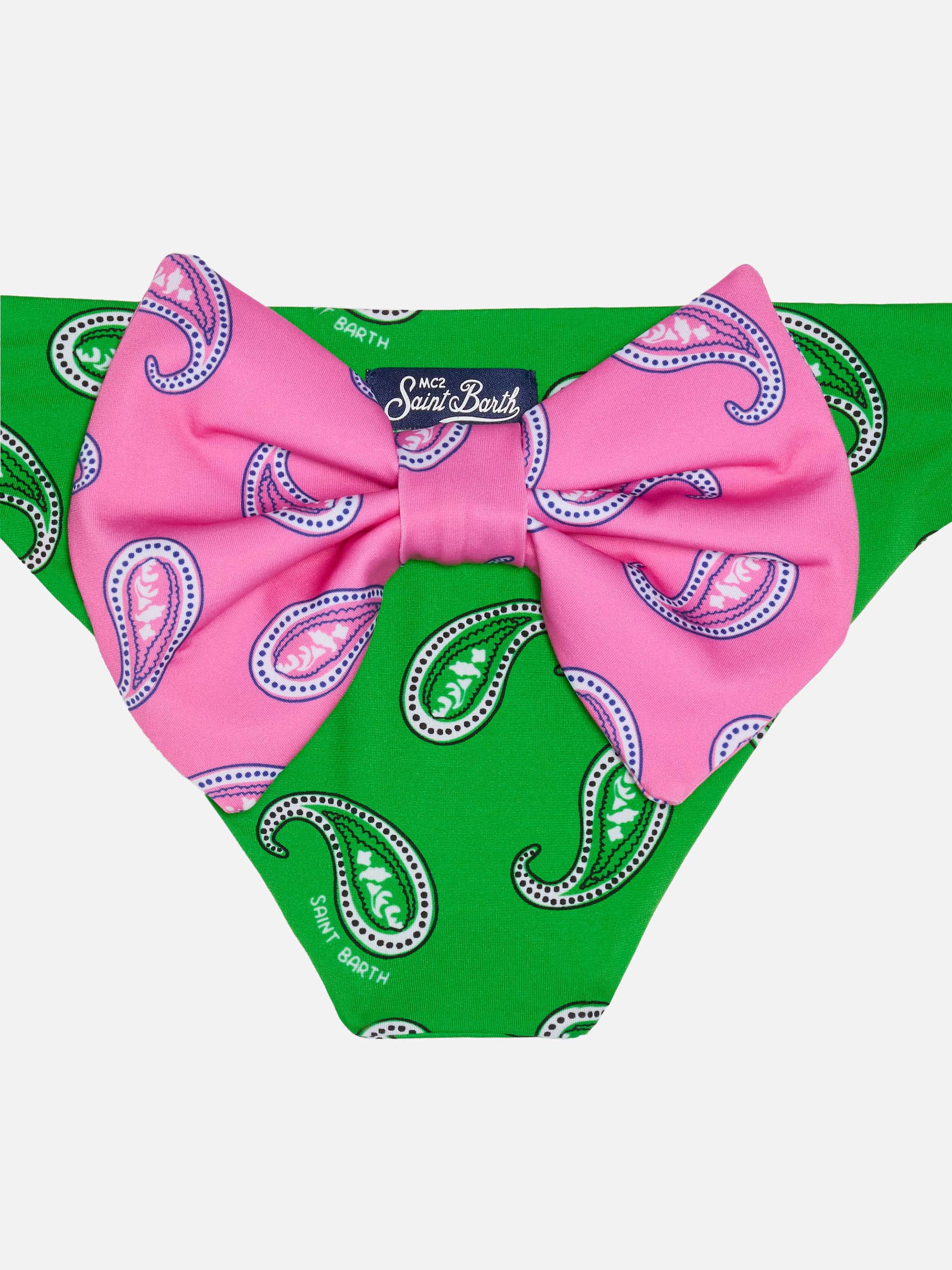 Slip da bagno da bambina con stampa paisley - Image 3
