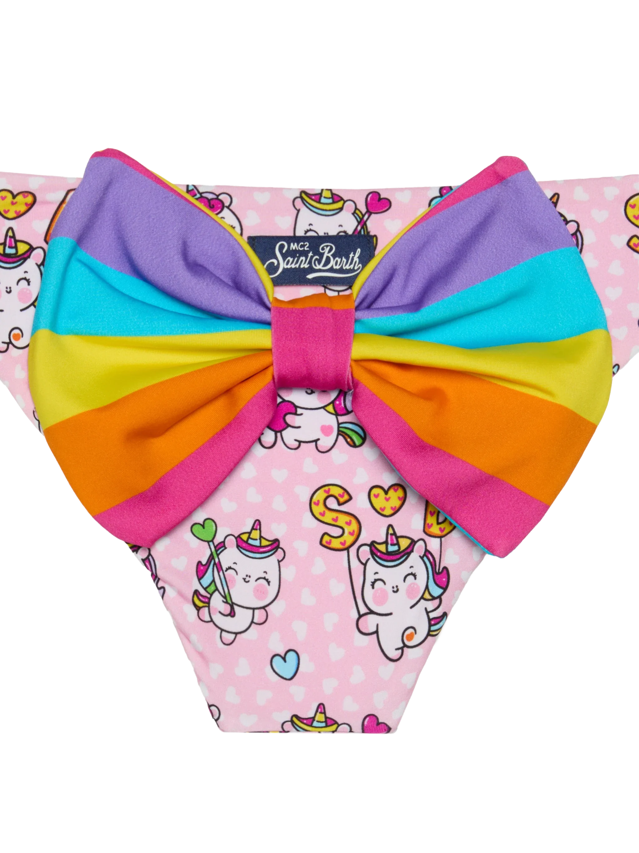 Slip da bagno da bambina con stampa unicorno - Image 3