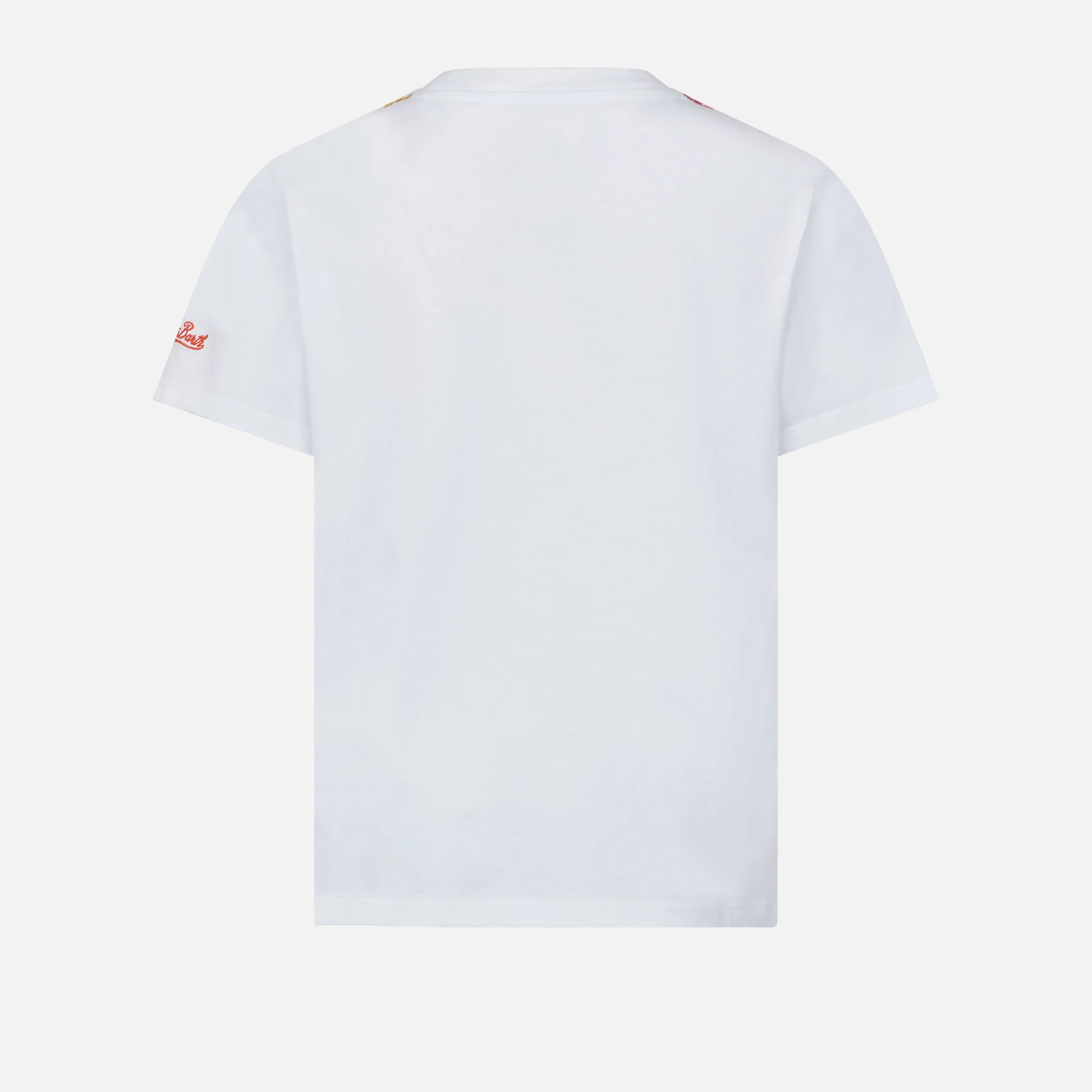 T-shirt da bambina con ricamo margherita e patch - Image 3