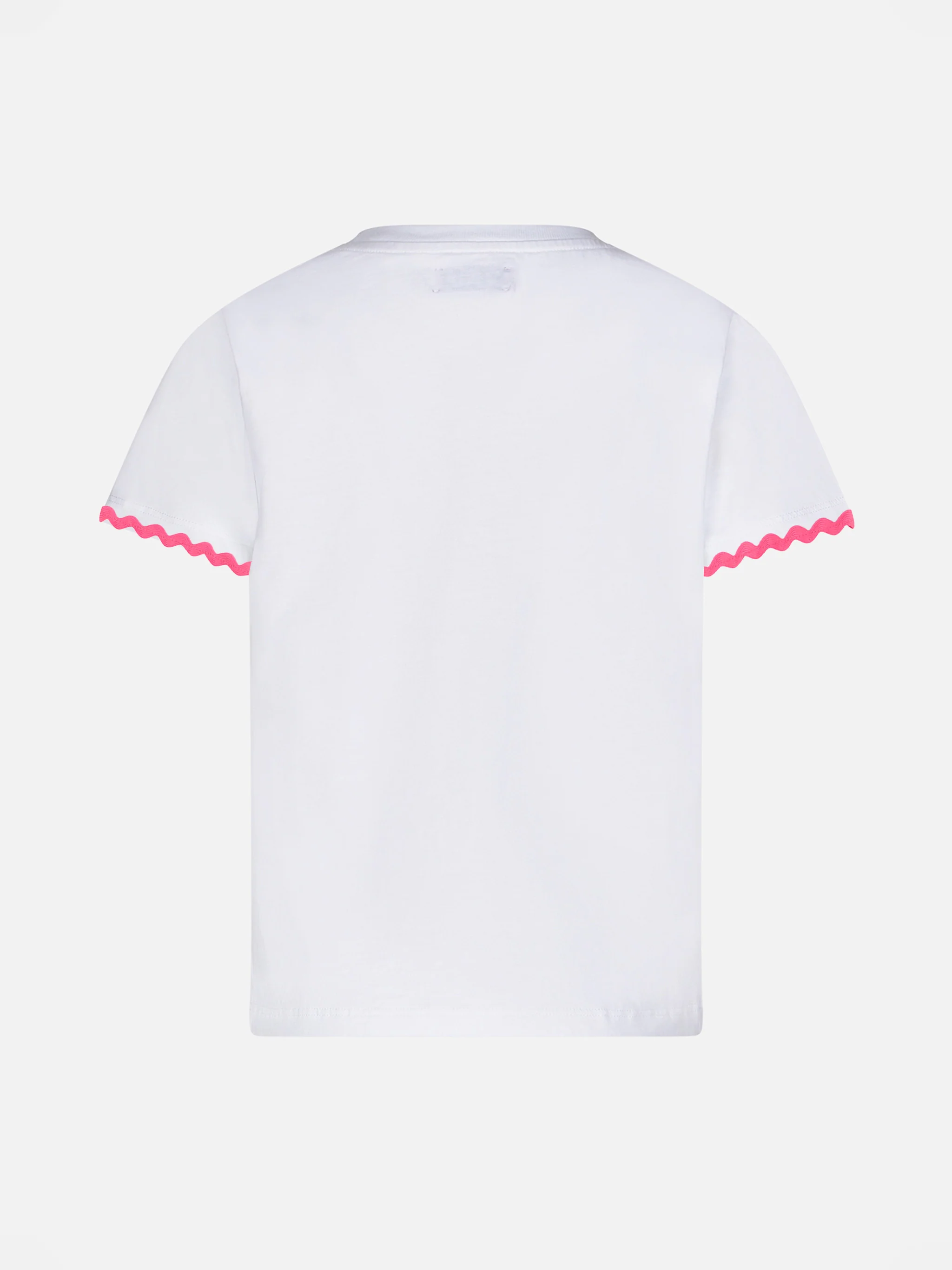 T-shirt da bambina con scritta e ricamo Princess à la plage - Image 2