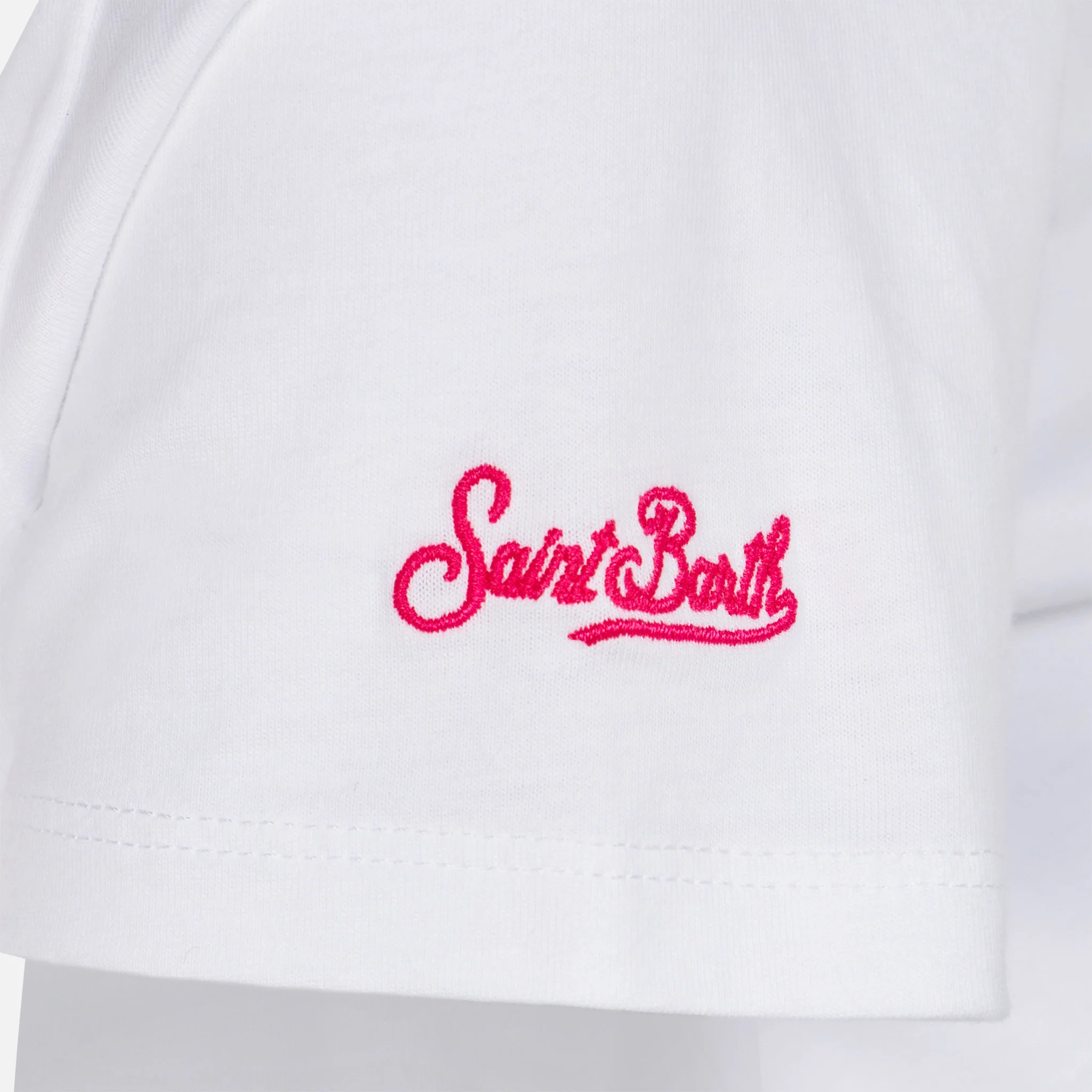 T-shirt da bambina in cotone con stampa Saint Barth - Image 2
