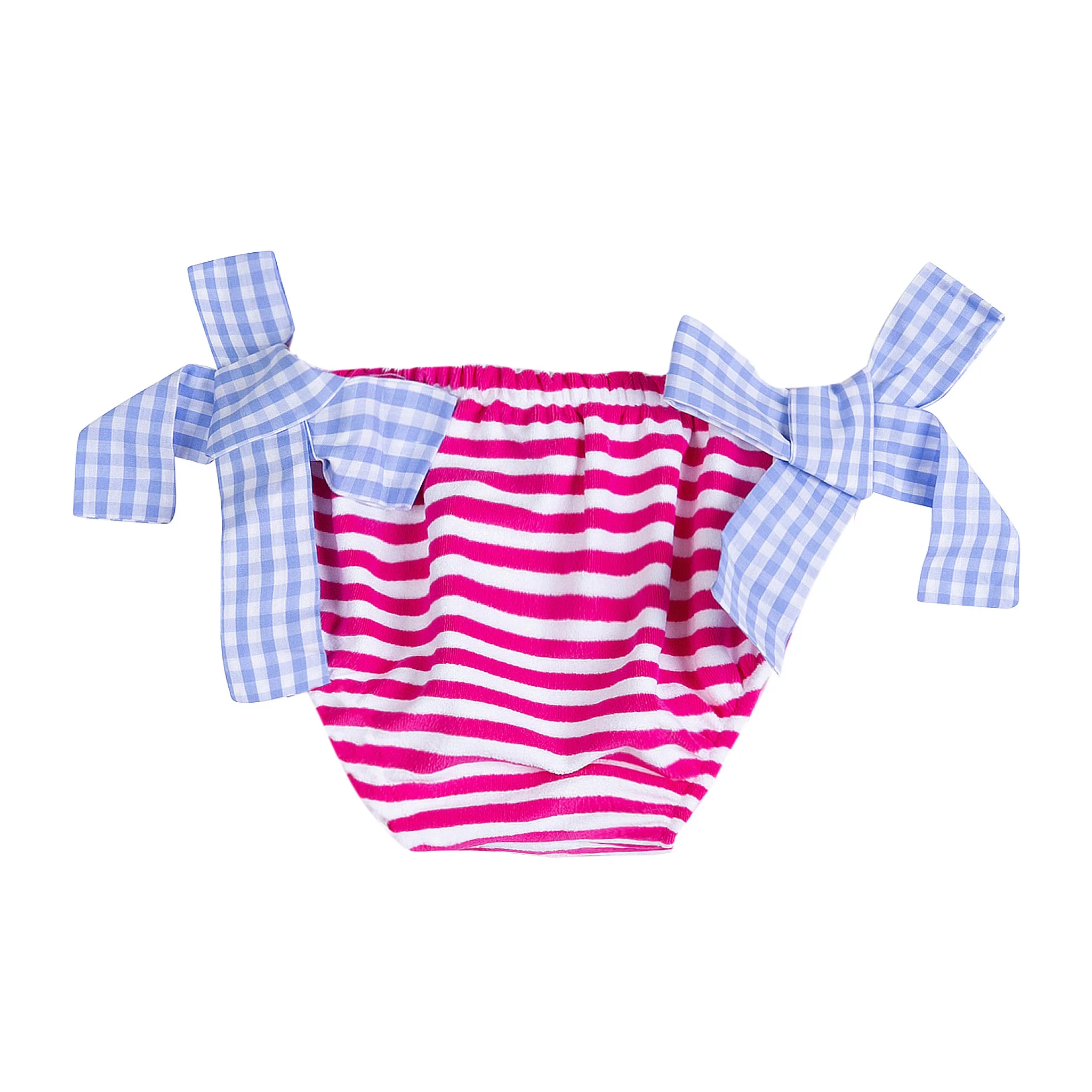 Slip da bagno da bambina in spugna con righe - Image 2
