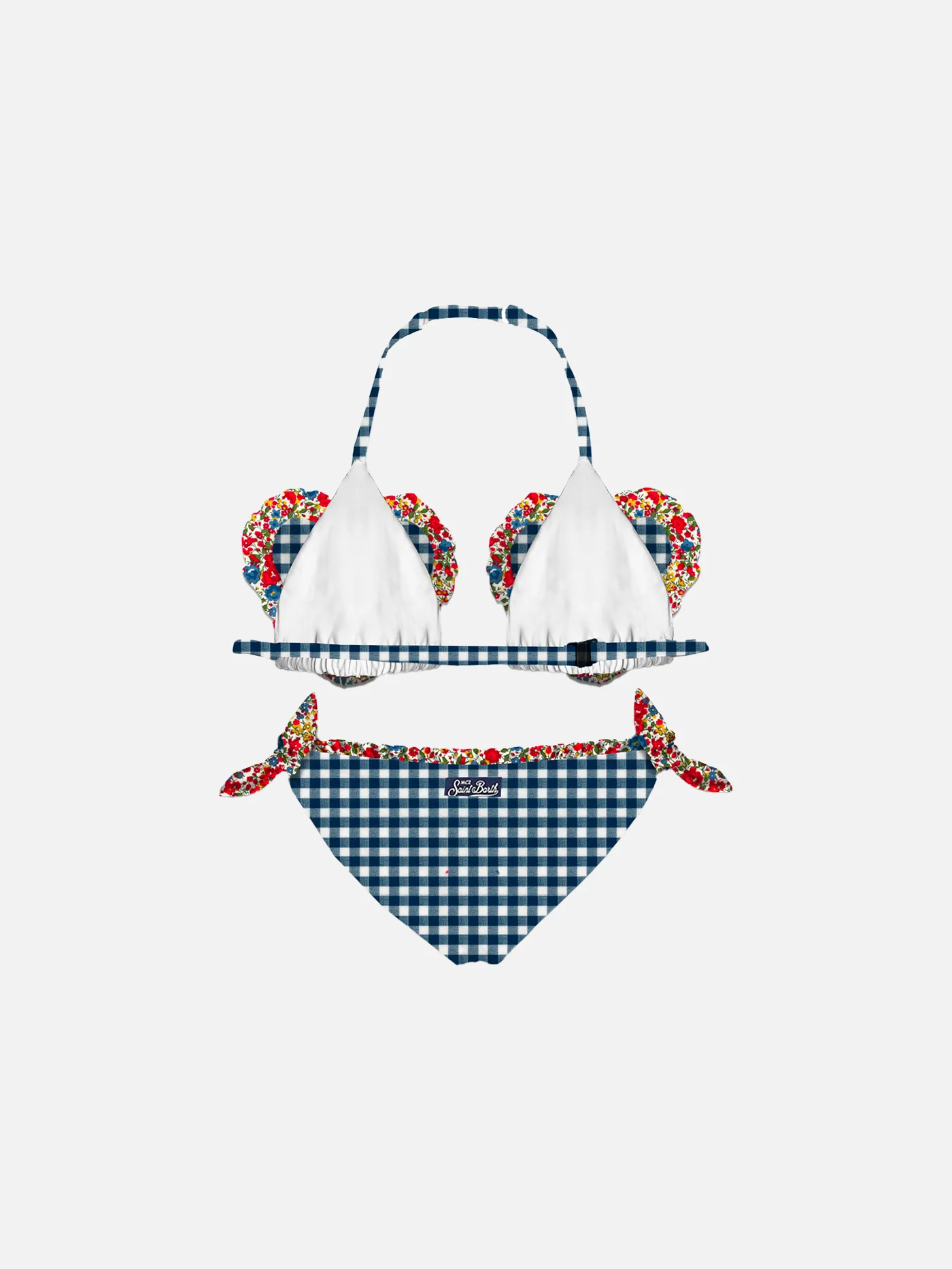Bikini da bambina a triangolo con stampa Liberty | EDIZIONE SPECIALE LIBERTY - Image 2