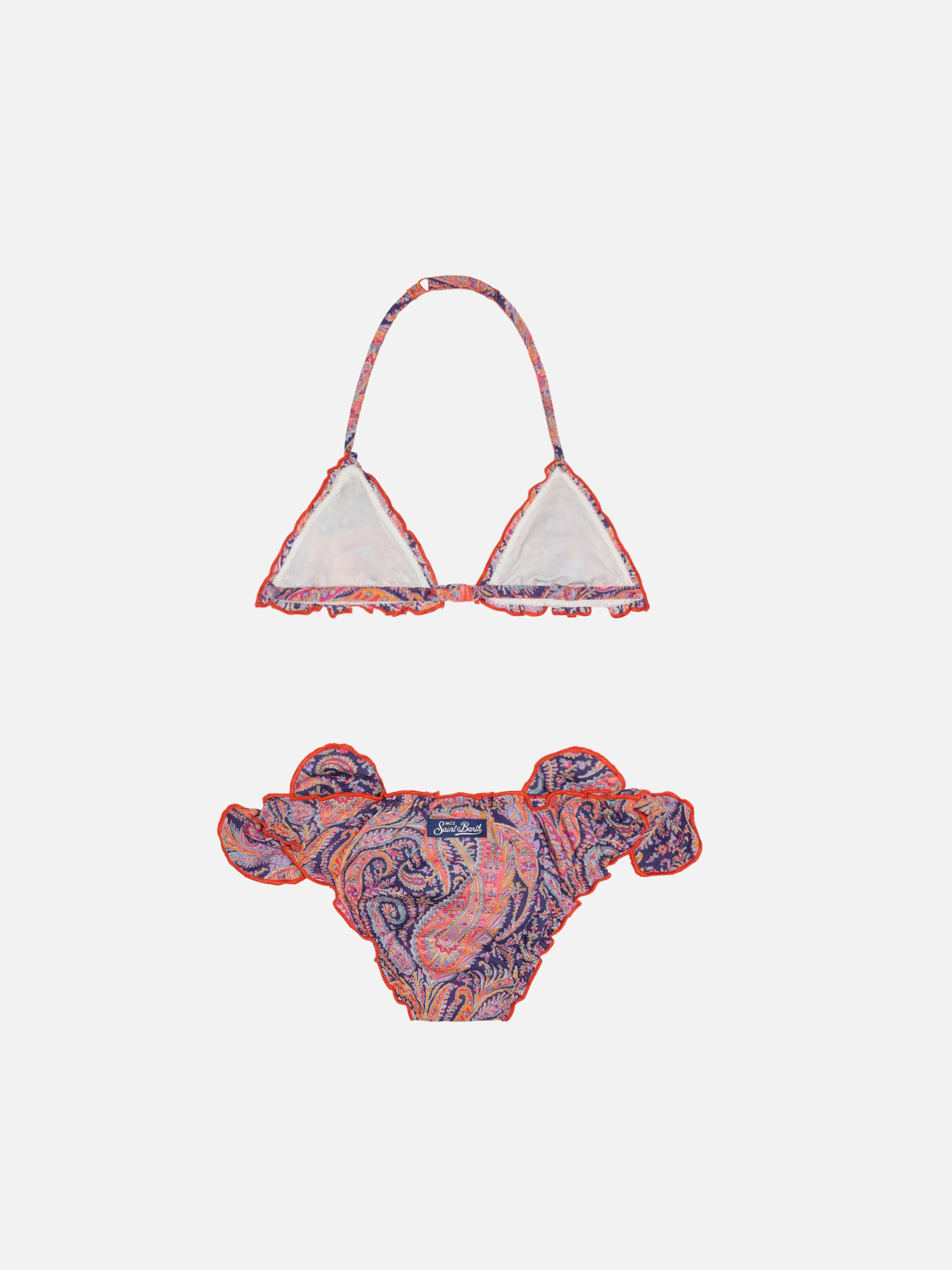 Bikini da bambina a triangolo con stampa Liberty | EDIZIONE SPECIALE LIBERTY - Image 2