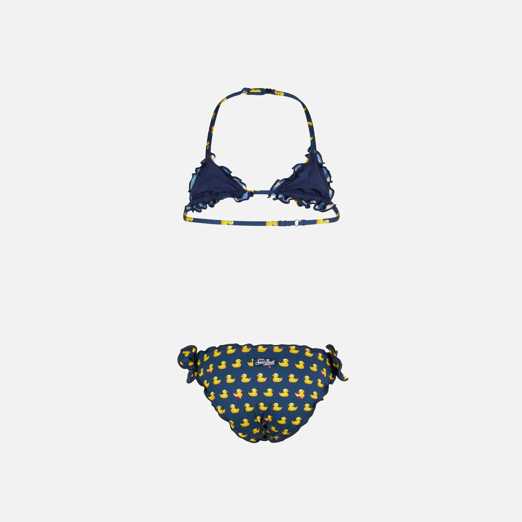 Bikini da bambina a triangolo con stampa - Image 2