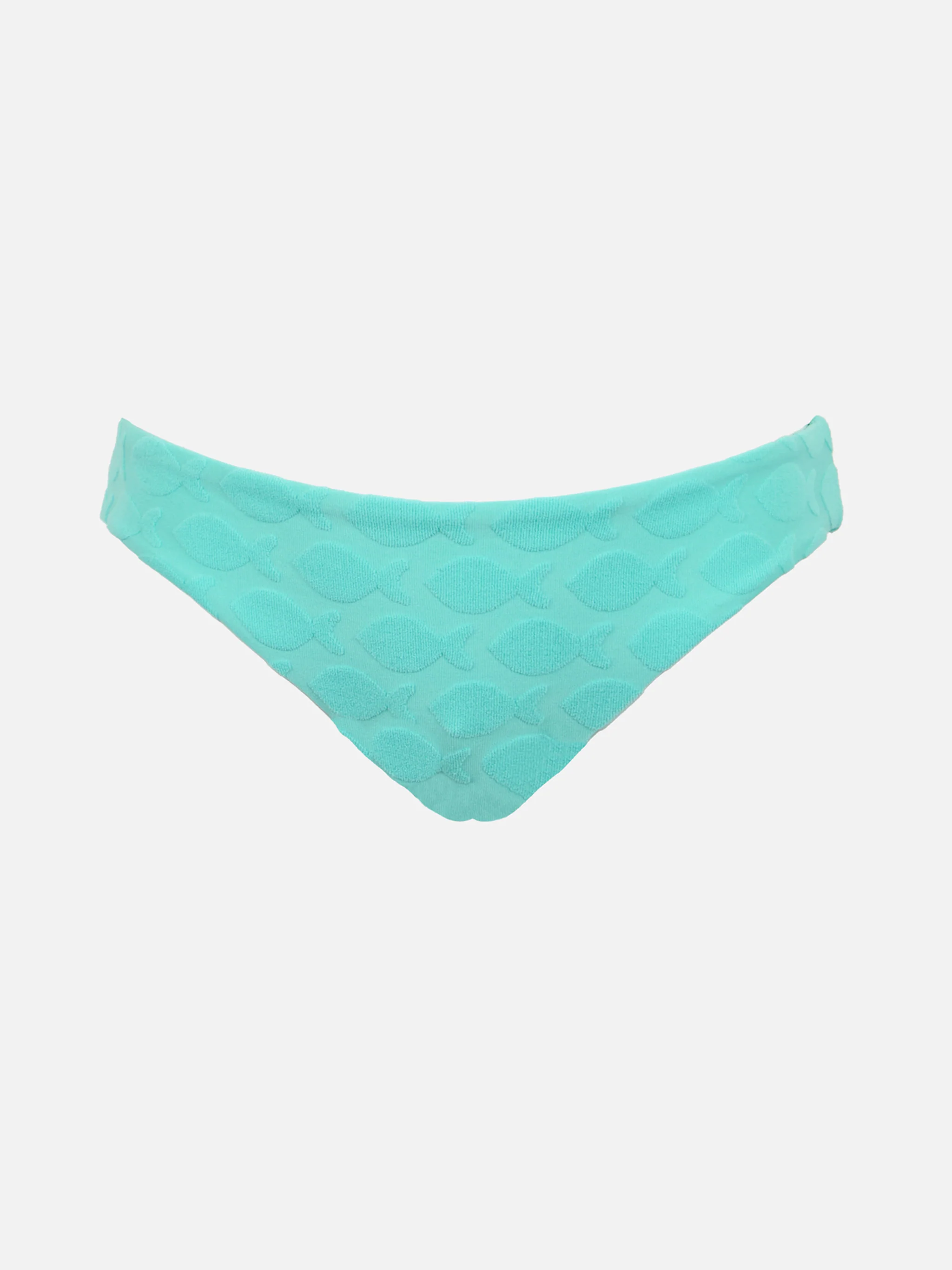 Slip da bagno da bambina verde acqua con fiocco - Image 2