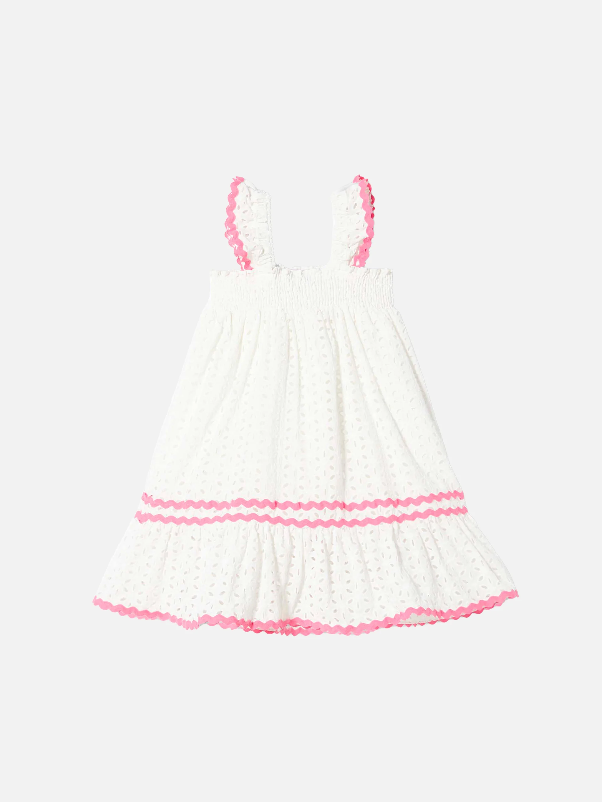 Abito da bambina in sangallo bianco - Image 2