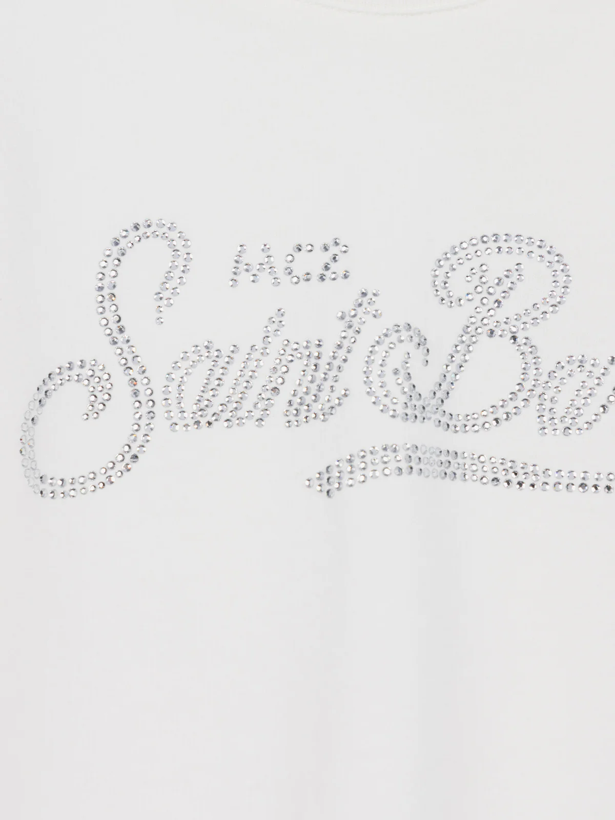 T-shirt Penny bianca  con logo strass - Image 2