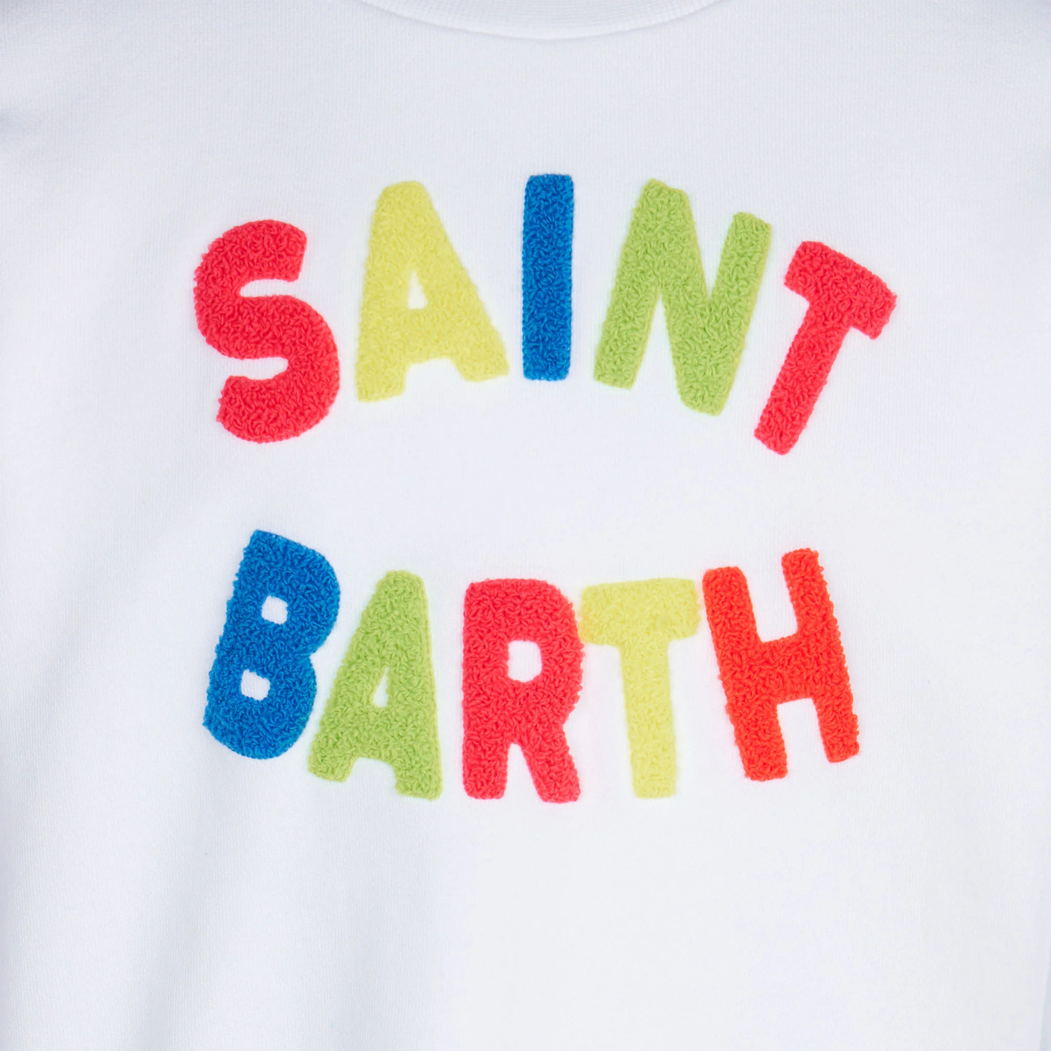 Felpa da bambina con patch in spugna multicolor St. Barth - Image 2