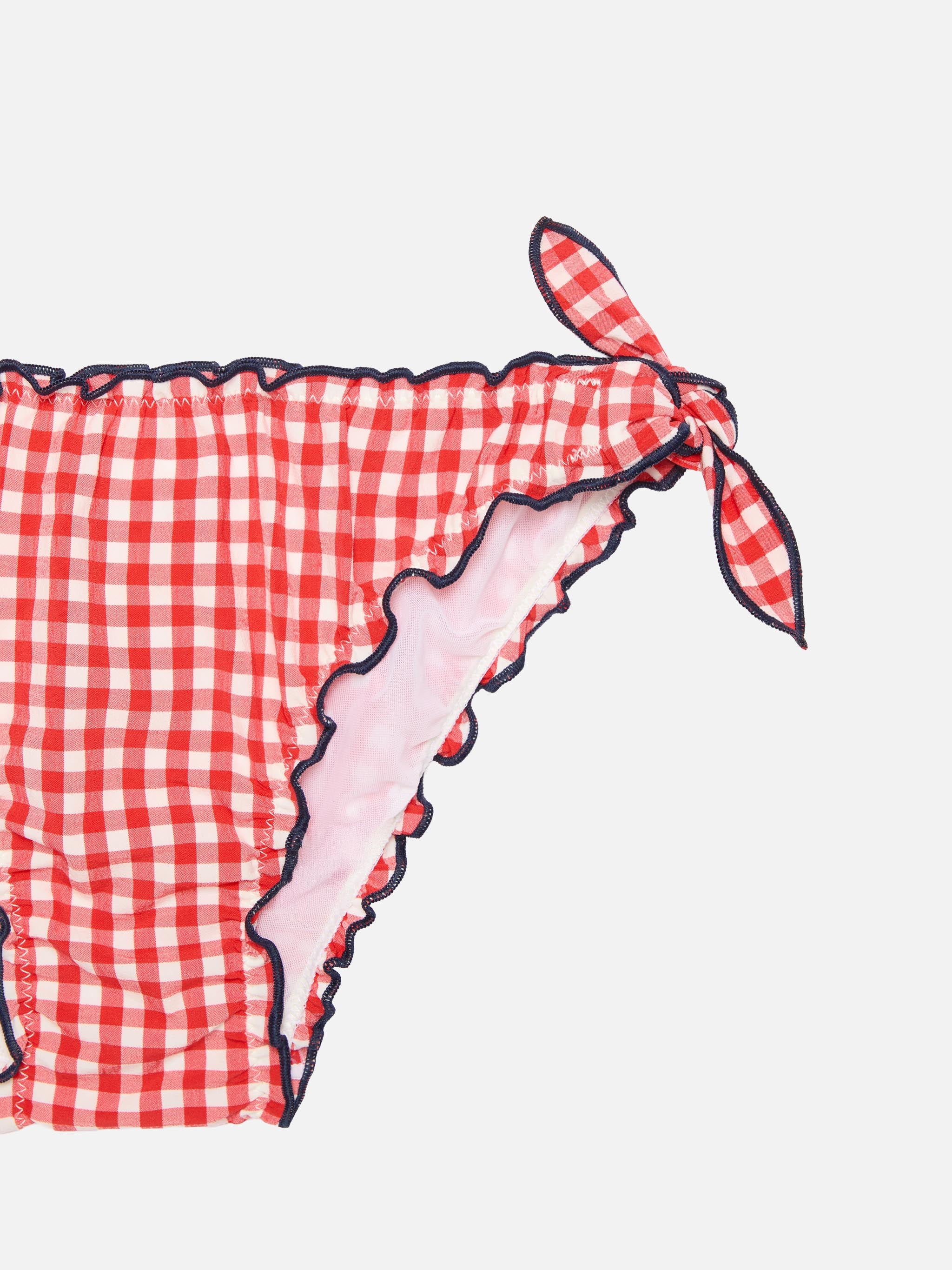Bikini a triangolo Cris con stampa vichy - Image 3