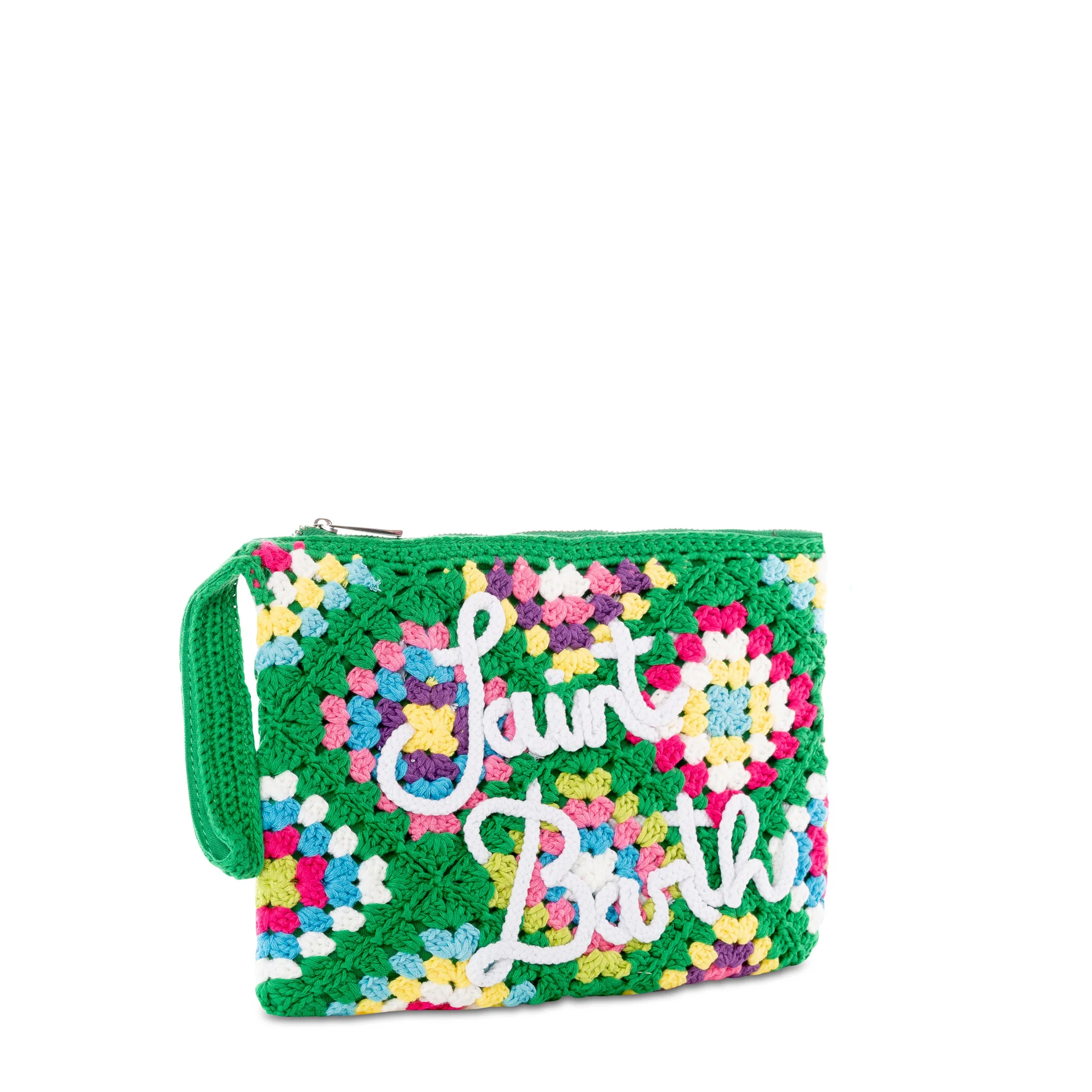 Pouch Parisienne verde crochet con Saint Barth - Image 3