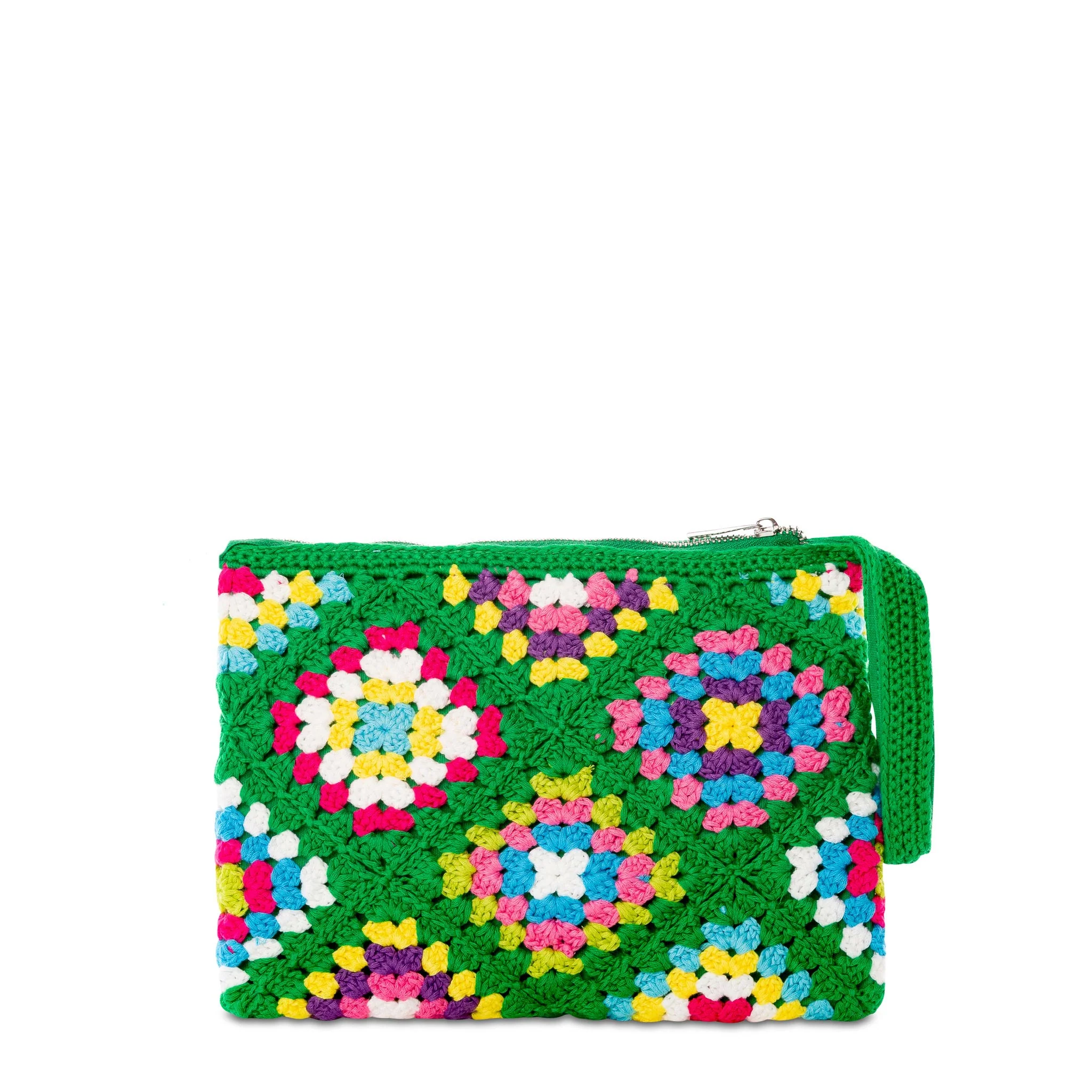 Pouch Parisienne verde crochet con Saint Barth - Image 4