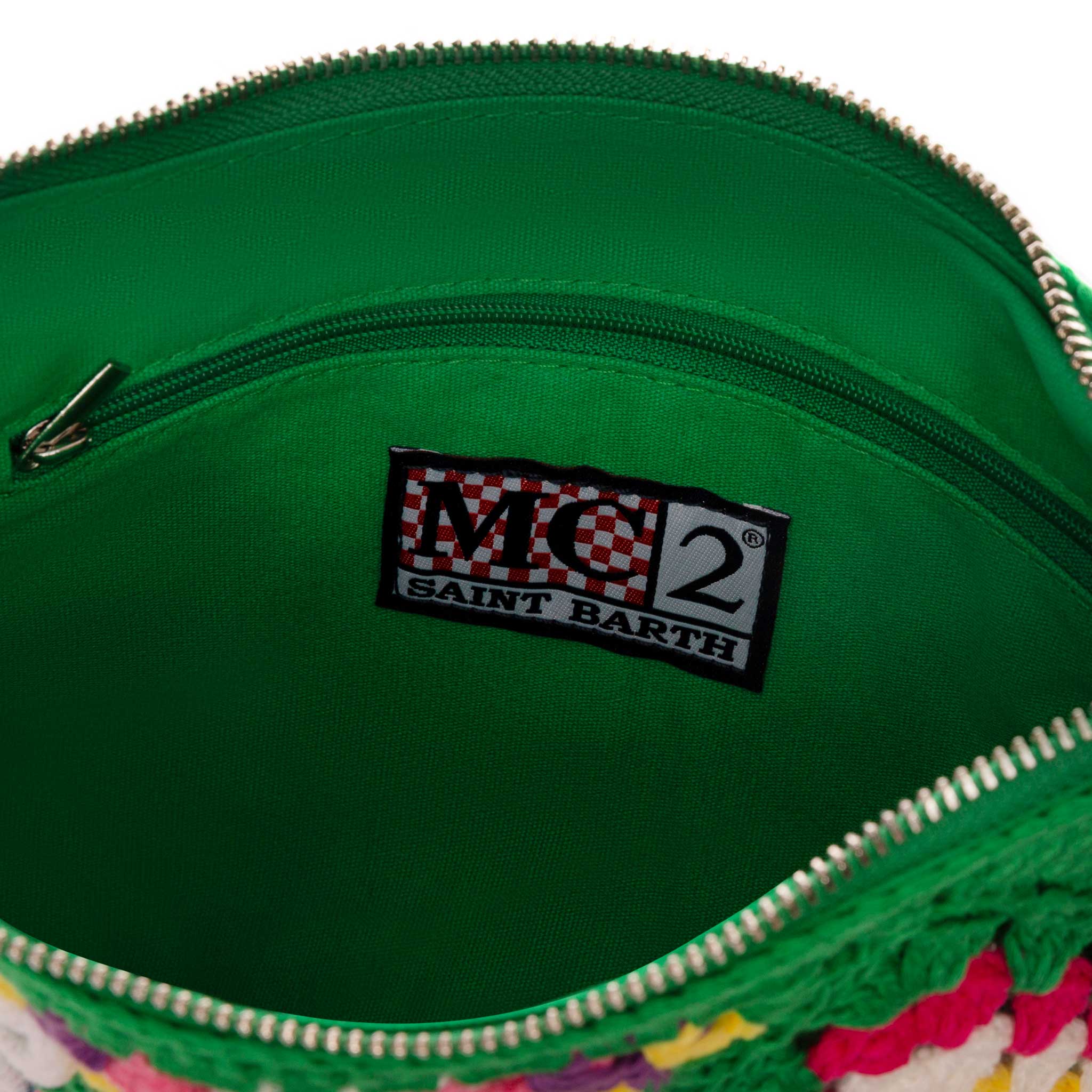 Pouch Parisienne verde crochet con Saint Barth - Image 5