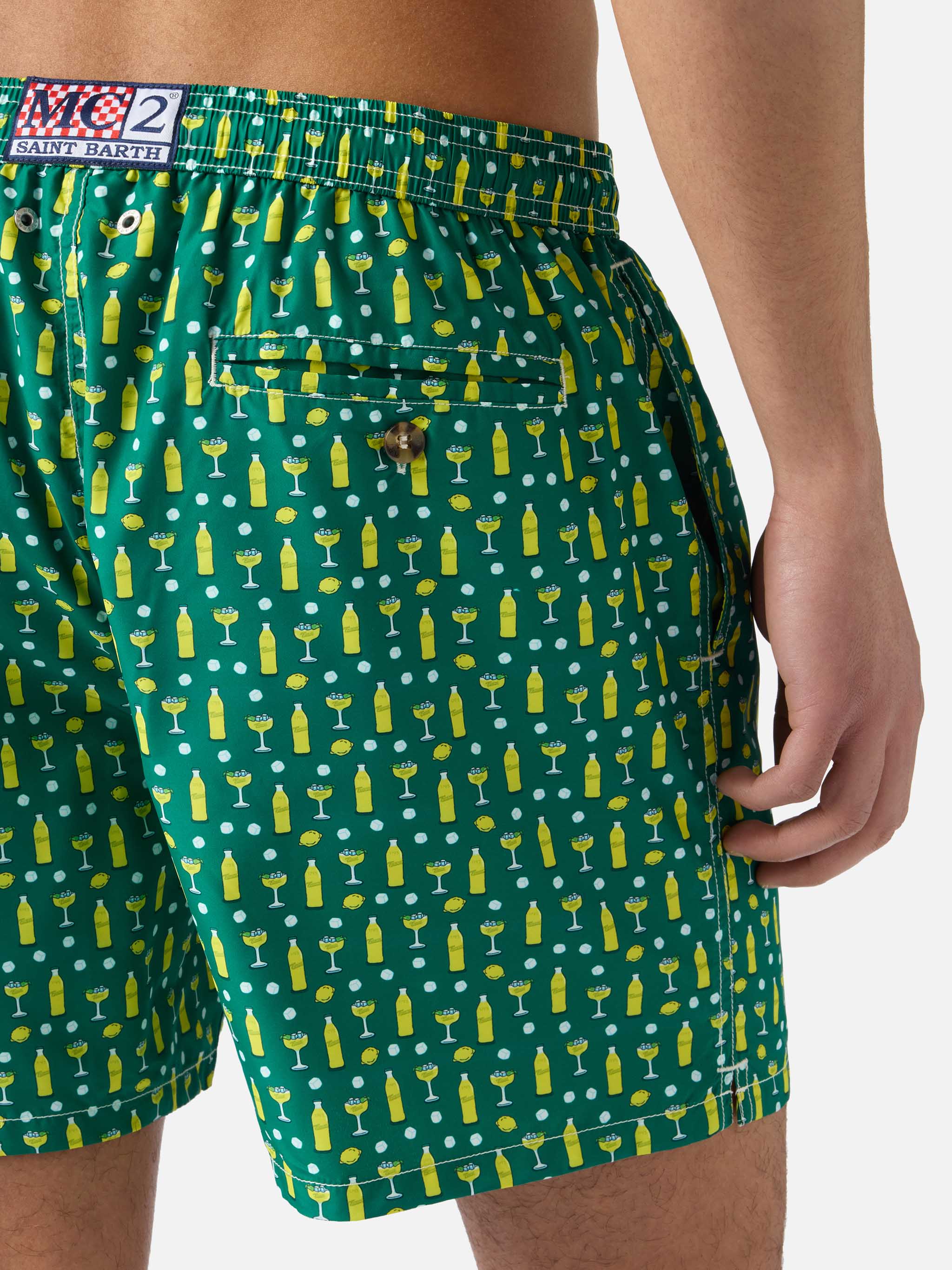 Costume mare Lighting Micro verde con stampa cedrata e cocktail | Special Edition - Image 6