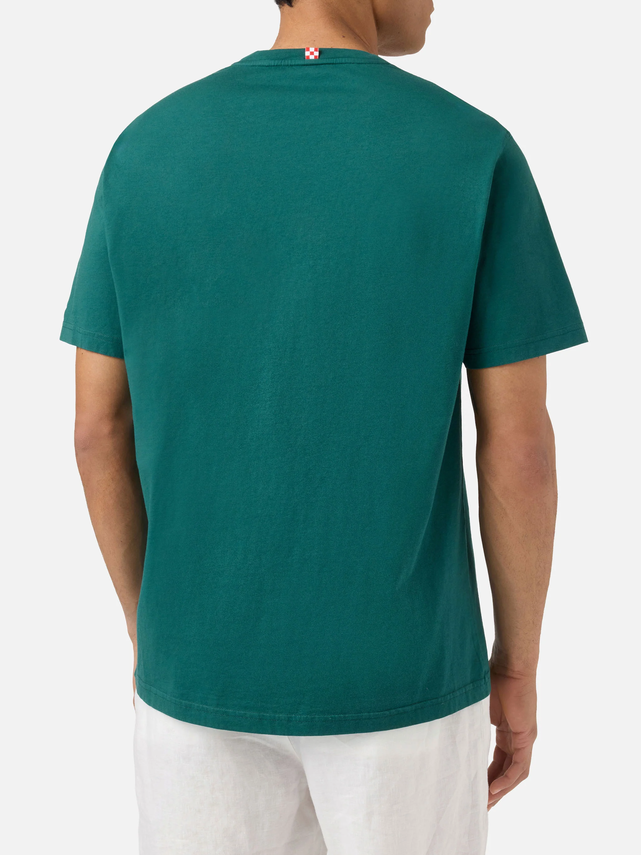 T-shirt Portofino verde con ricamo Mi Piace Tonica | Special Edition - Image 4