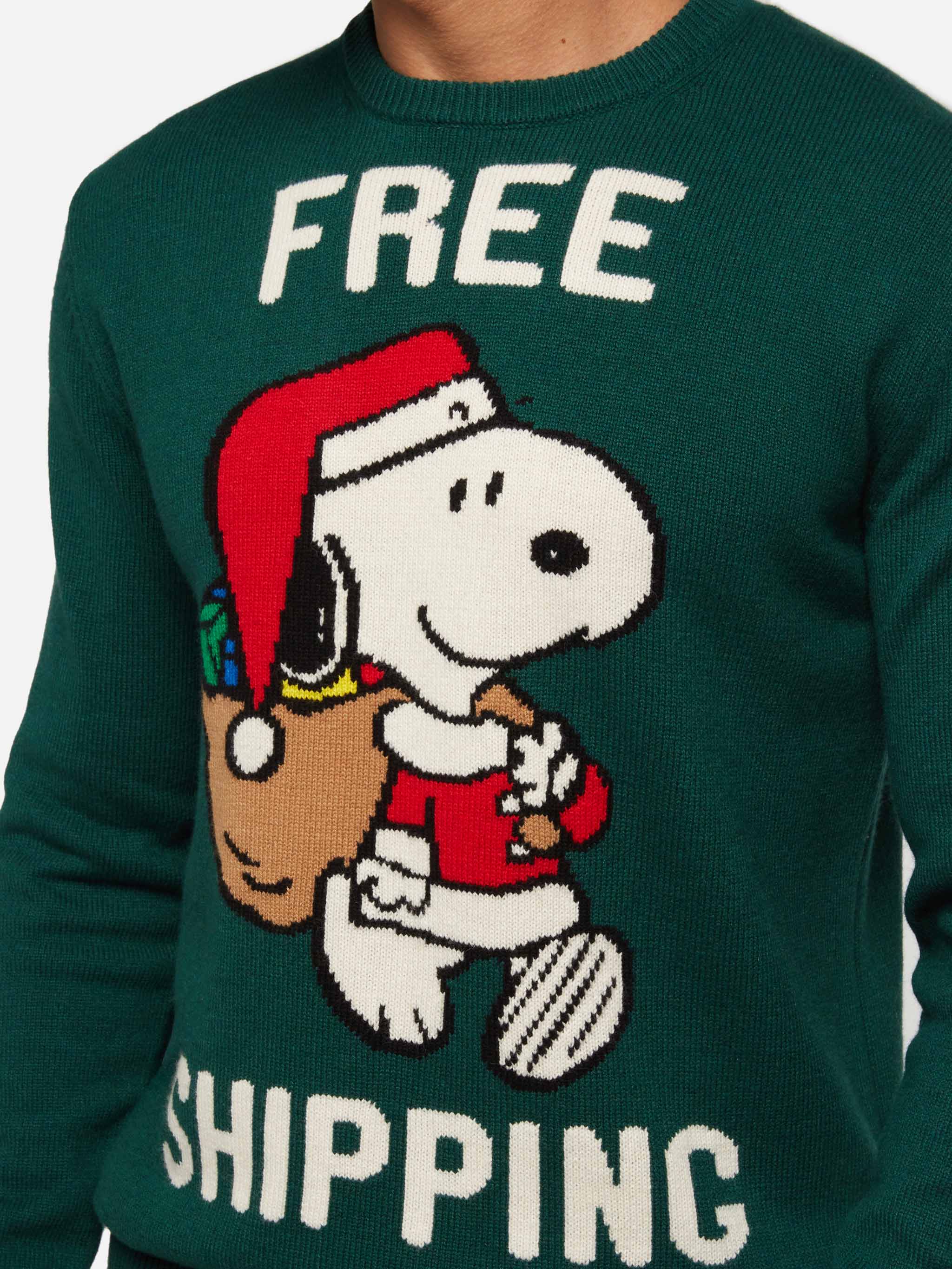 Maglione verde Heron con jacquard Snoopy | SNOOPY PEANUTS® SPECIAL EDITION - Image 2
