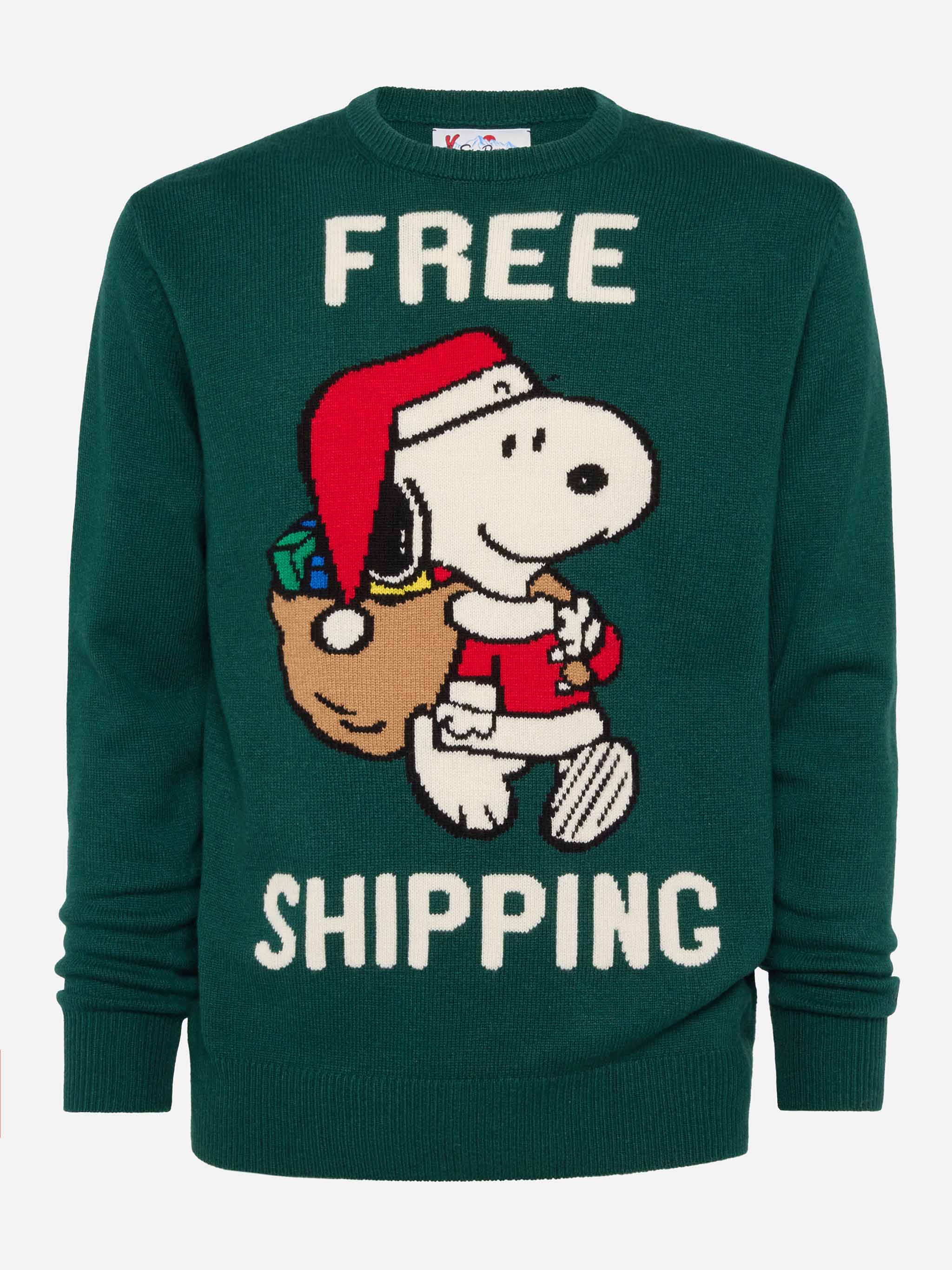 Maglione verde Heron con jacquard Snoopy | SNOOPY PEANUTS® SPECIAL EDITION - Image 4