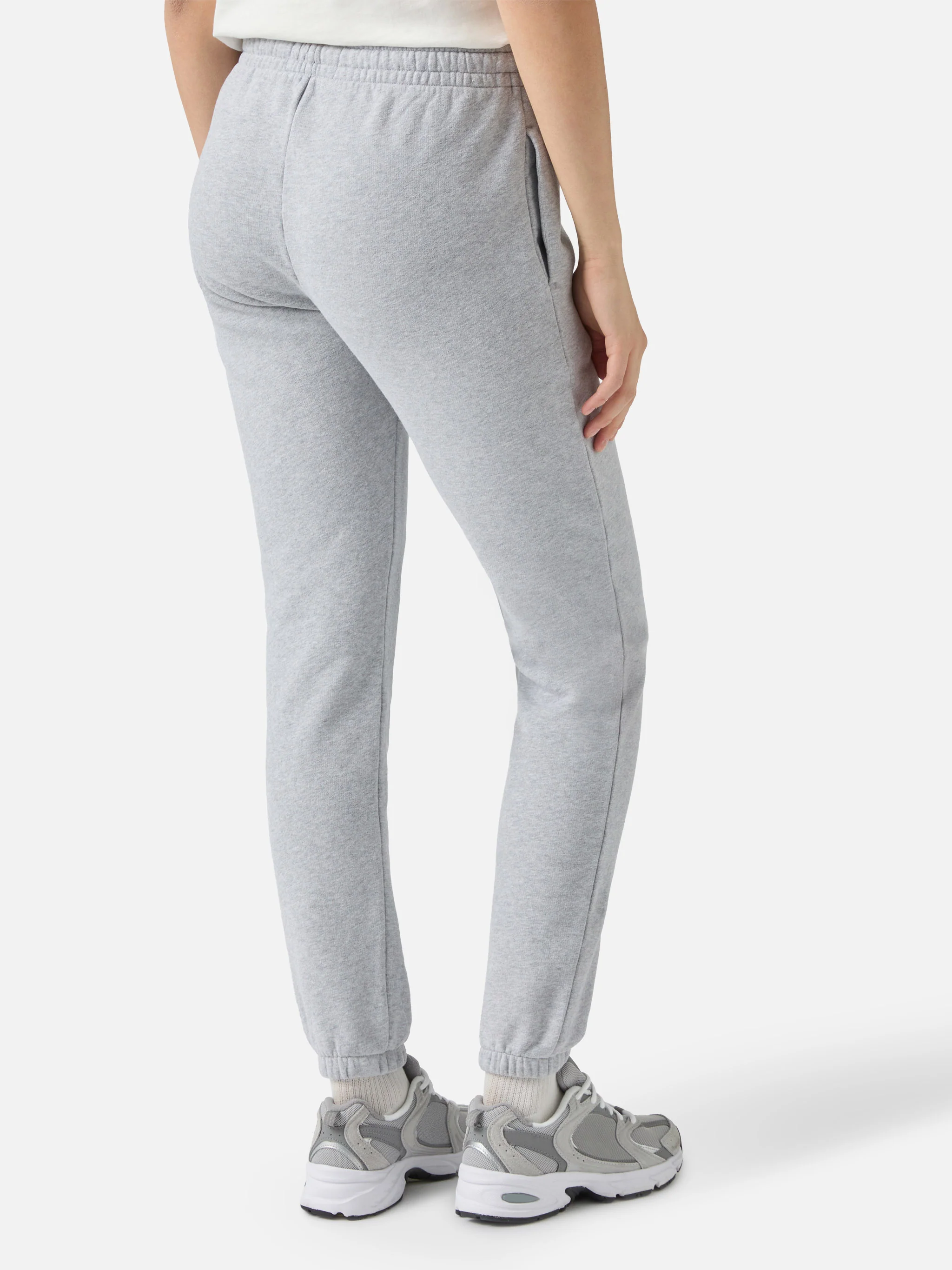 Pantaloni joggers Odalys in pile grigio - Image 4