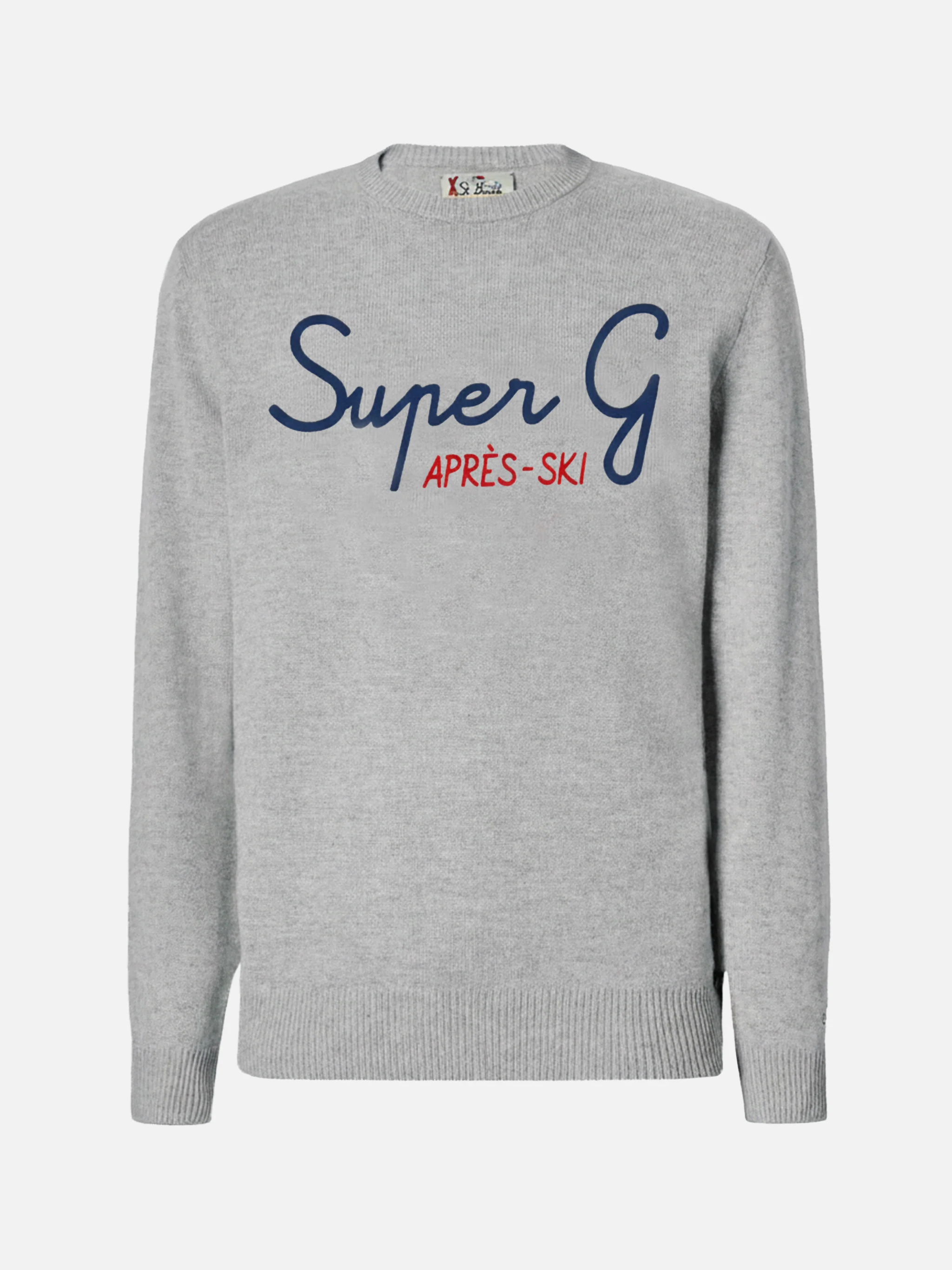 Girocollo Heron grigio con ricamo Super G | SUPER G SPECIAL EDITION - Image 3