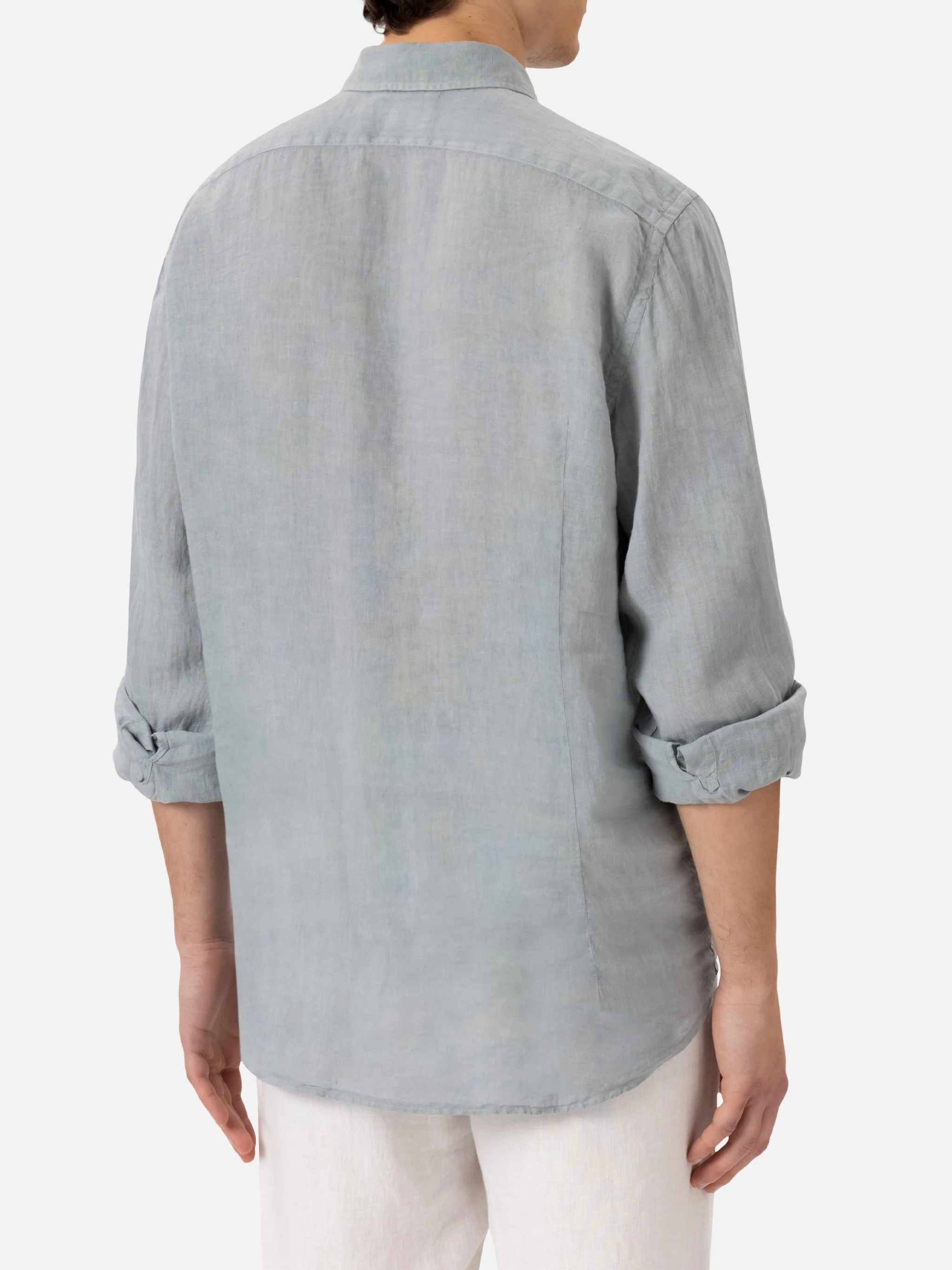 Camicia Pamplona in lino grigio - Image 3