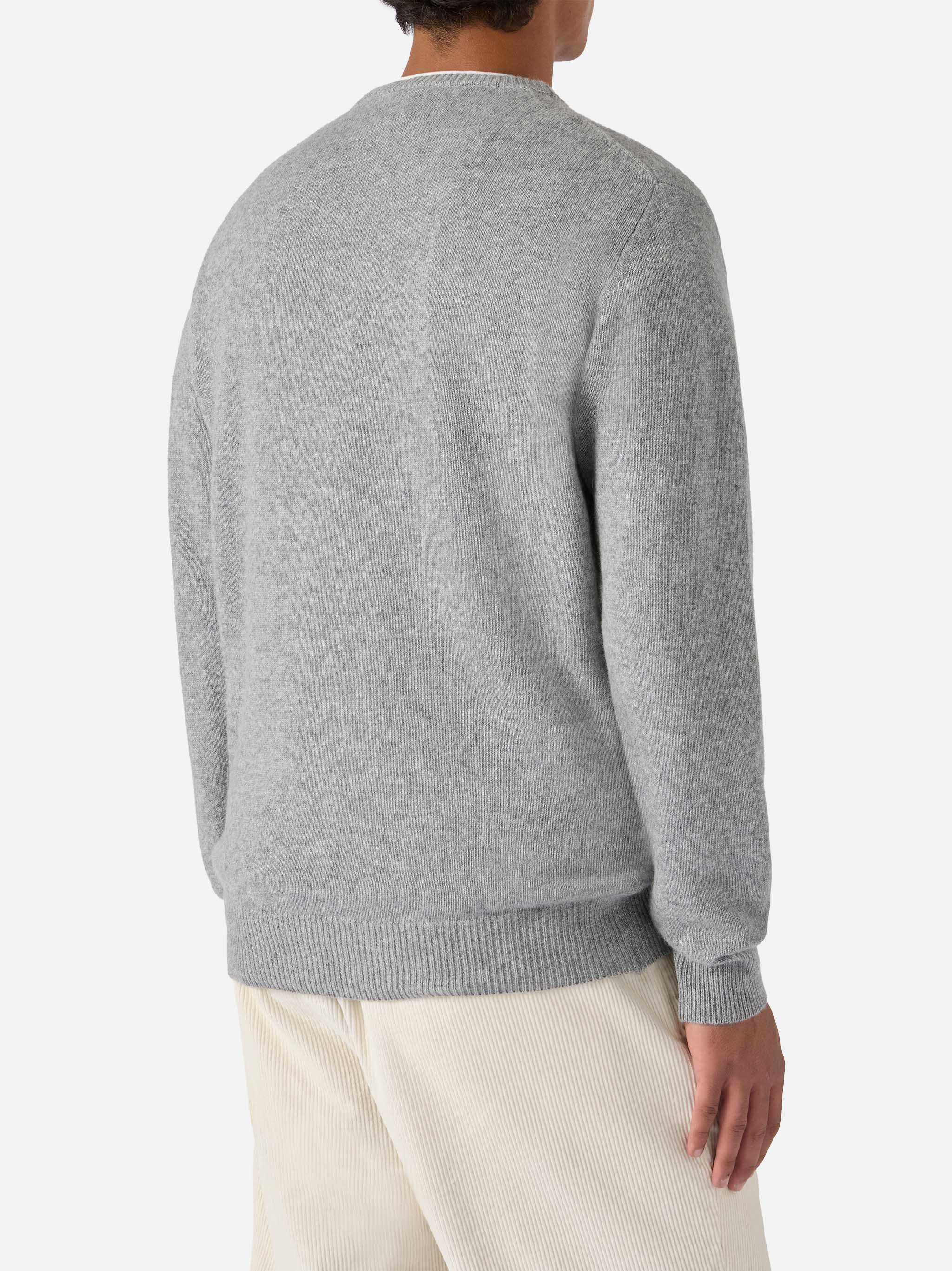 Maglione in  misto cashmere Heron con ricamo Bollicine team - Image 3