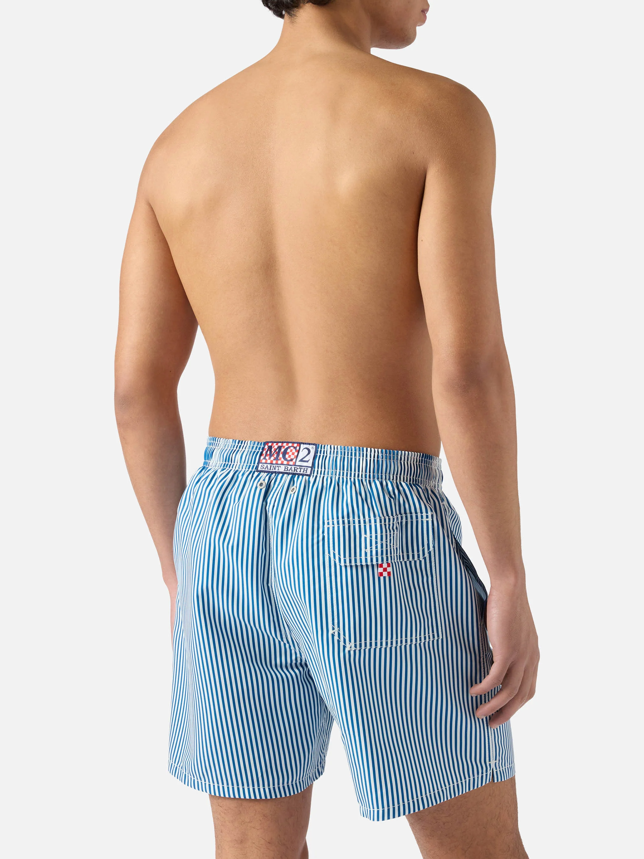 Costume mare Gustavia a righe blu con ricamo Sapore di Mare | Special Edition - Image 5