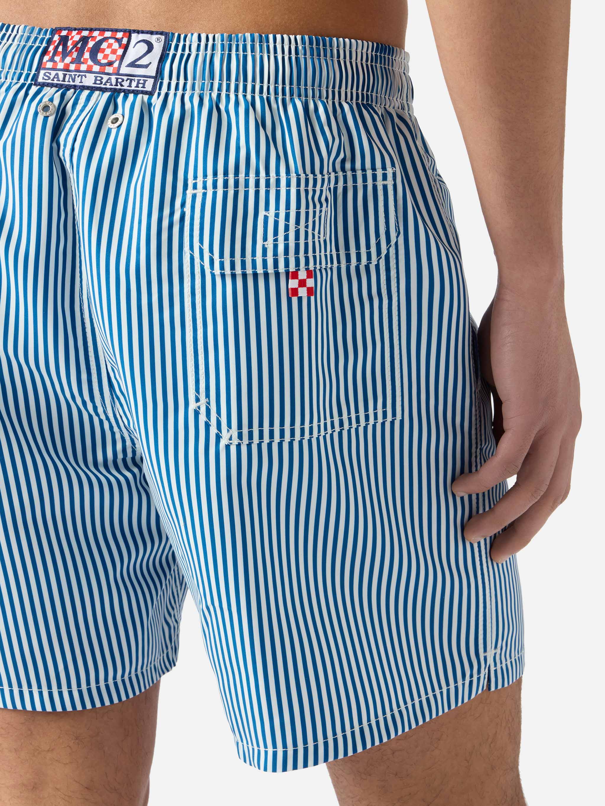 Costume mare Gustavia a righe blu con ricamo Sapore di Mare | Special Edition - Image 6