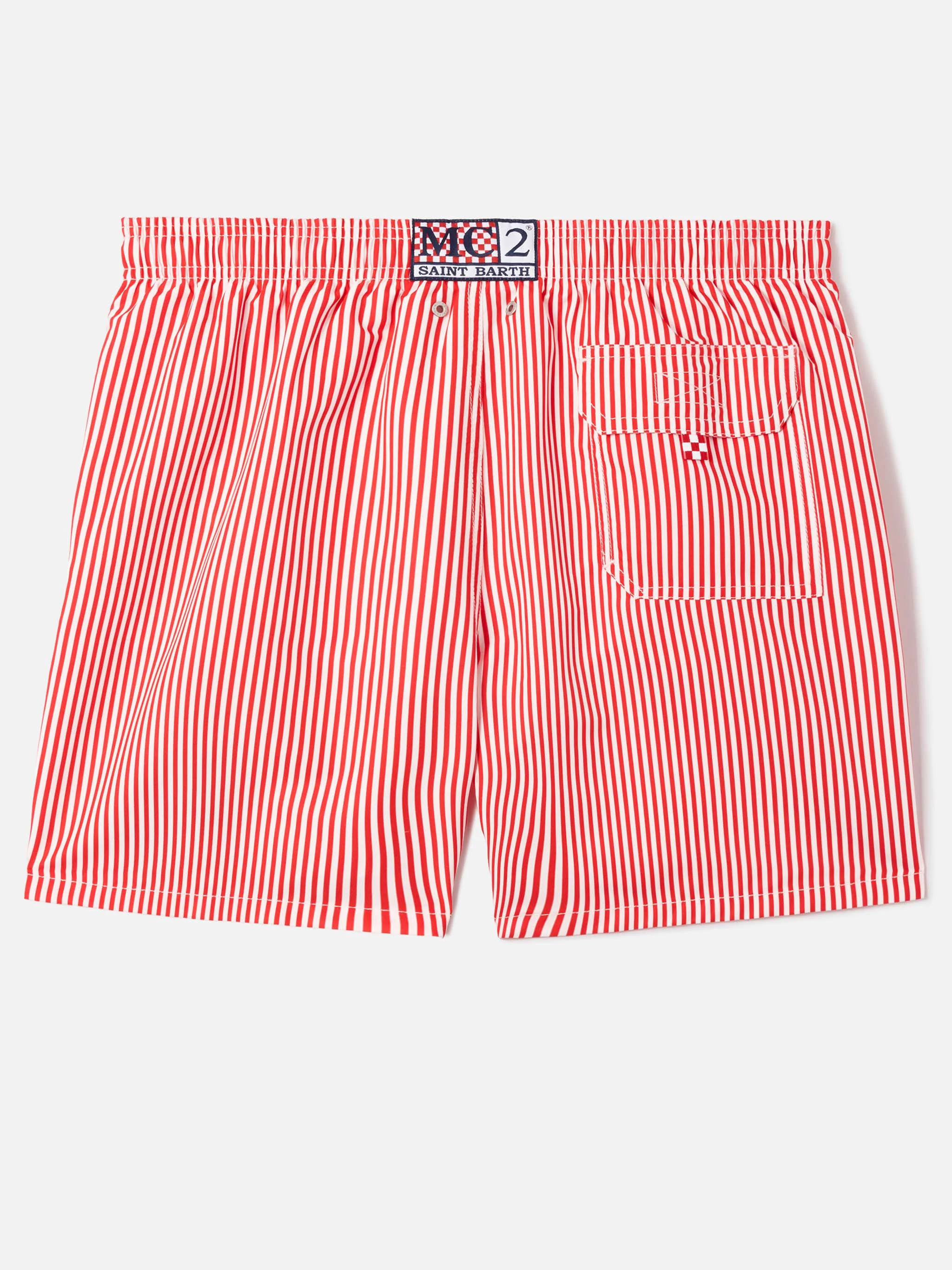 Costume mare Gustavia a righe rosse con ricamo Sapore di Mare | Special Edition - Image 2