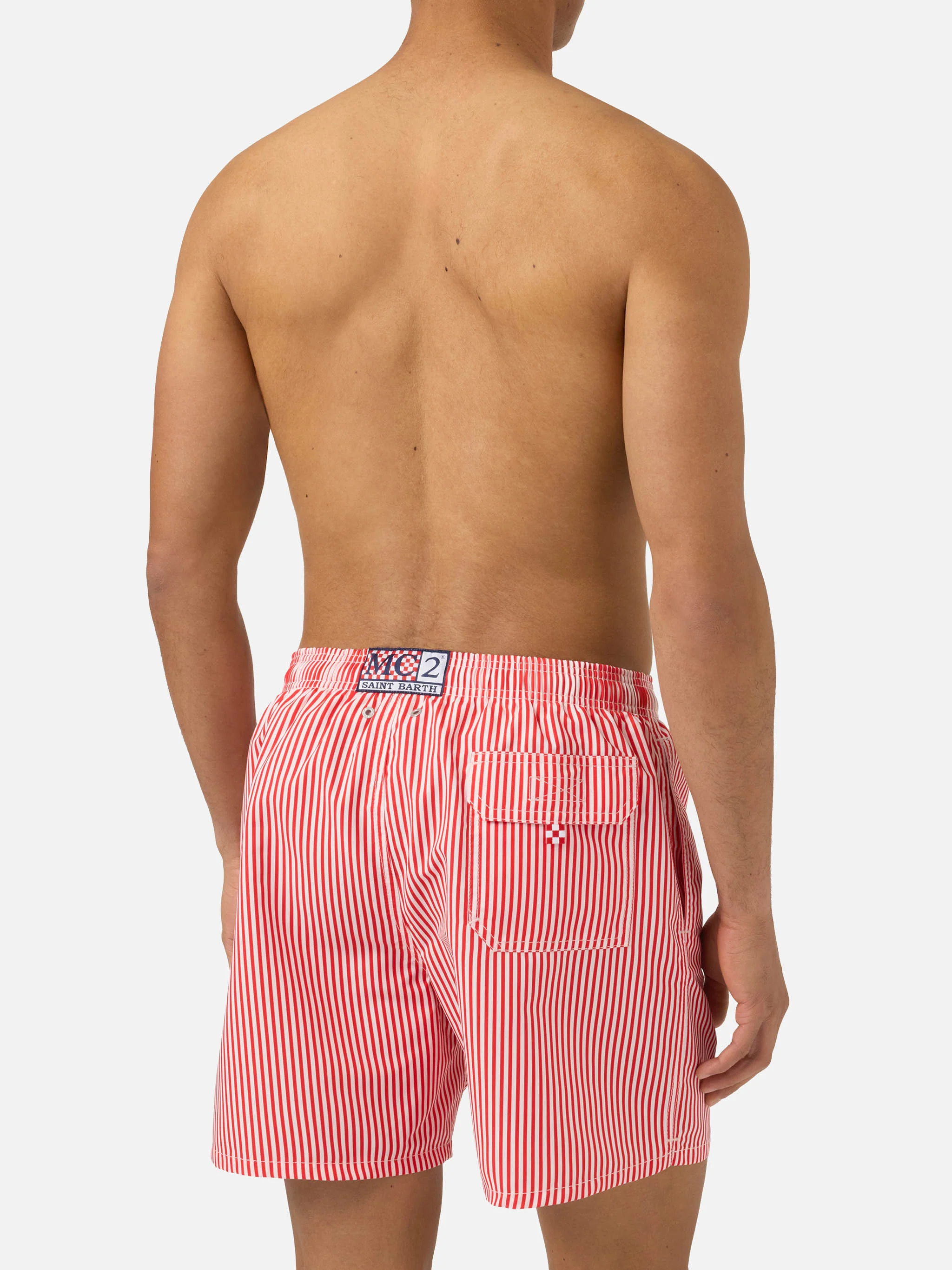 Costume mare Gustavia a righe rosse con ricamo Sapore di Mare | Special Edition - Image 5