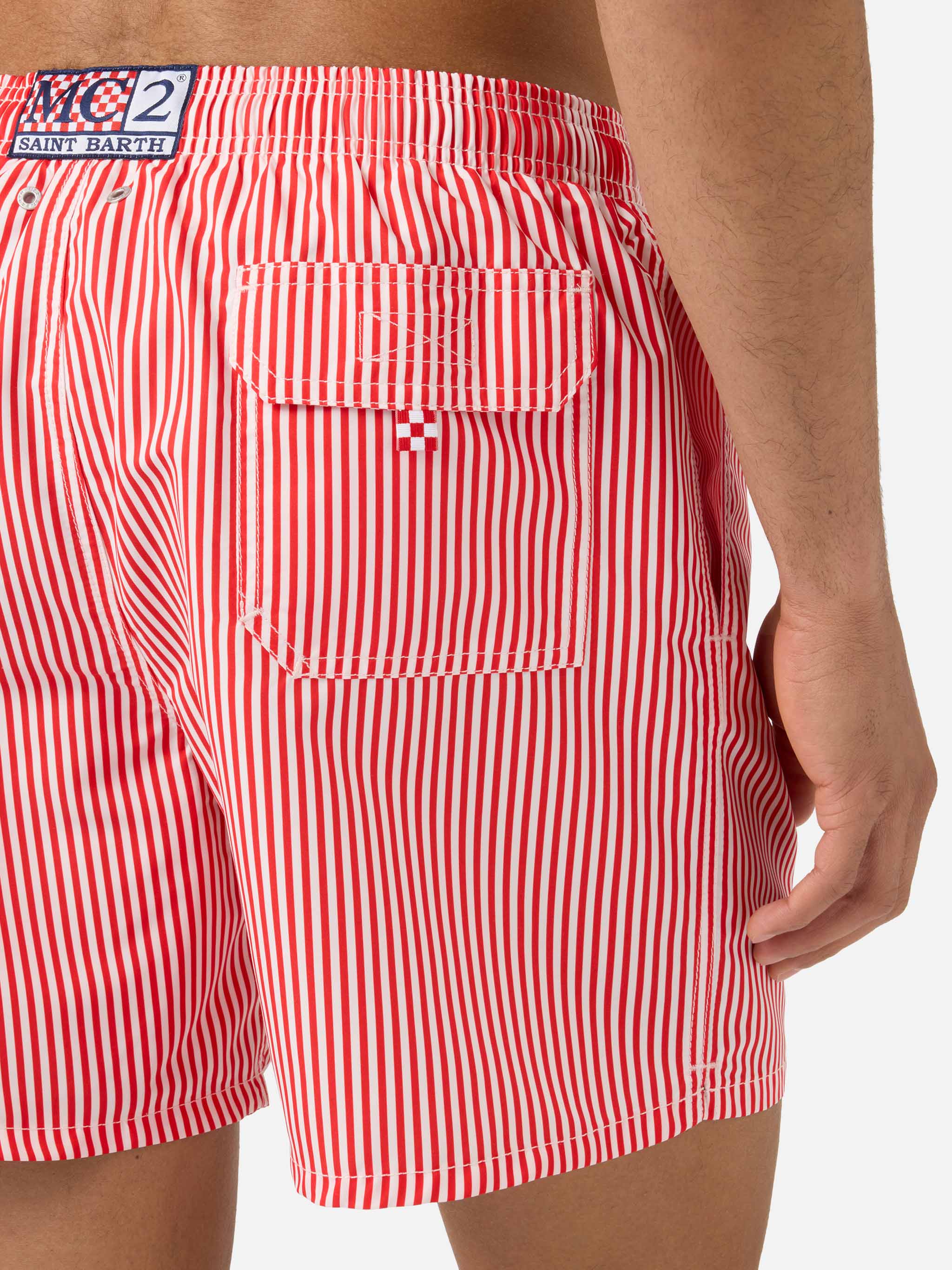 Costume mare Gustavia a righe rosse con ricamo Sapore di Mare | Special Edition - Image 6
