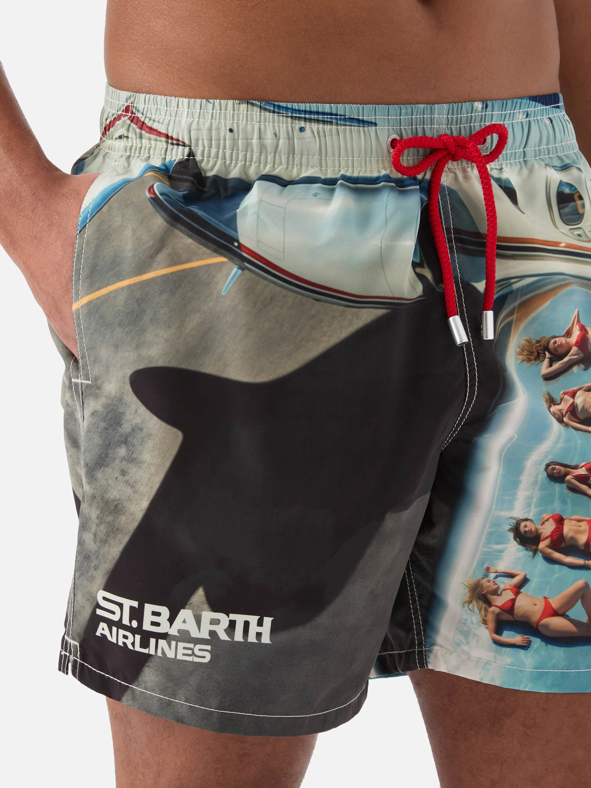 Costume mare Gustavia con stampa St. Barth Airlines | Special Edition - Image 4