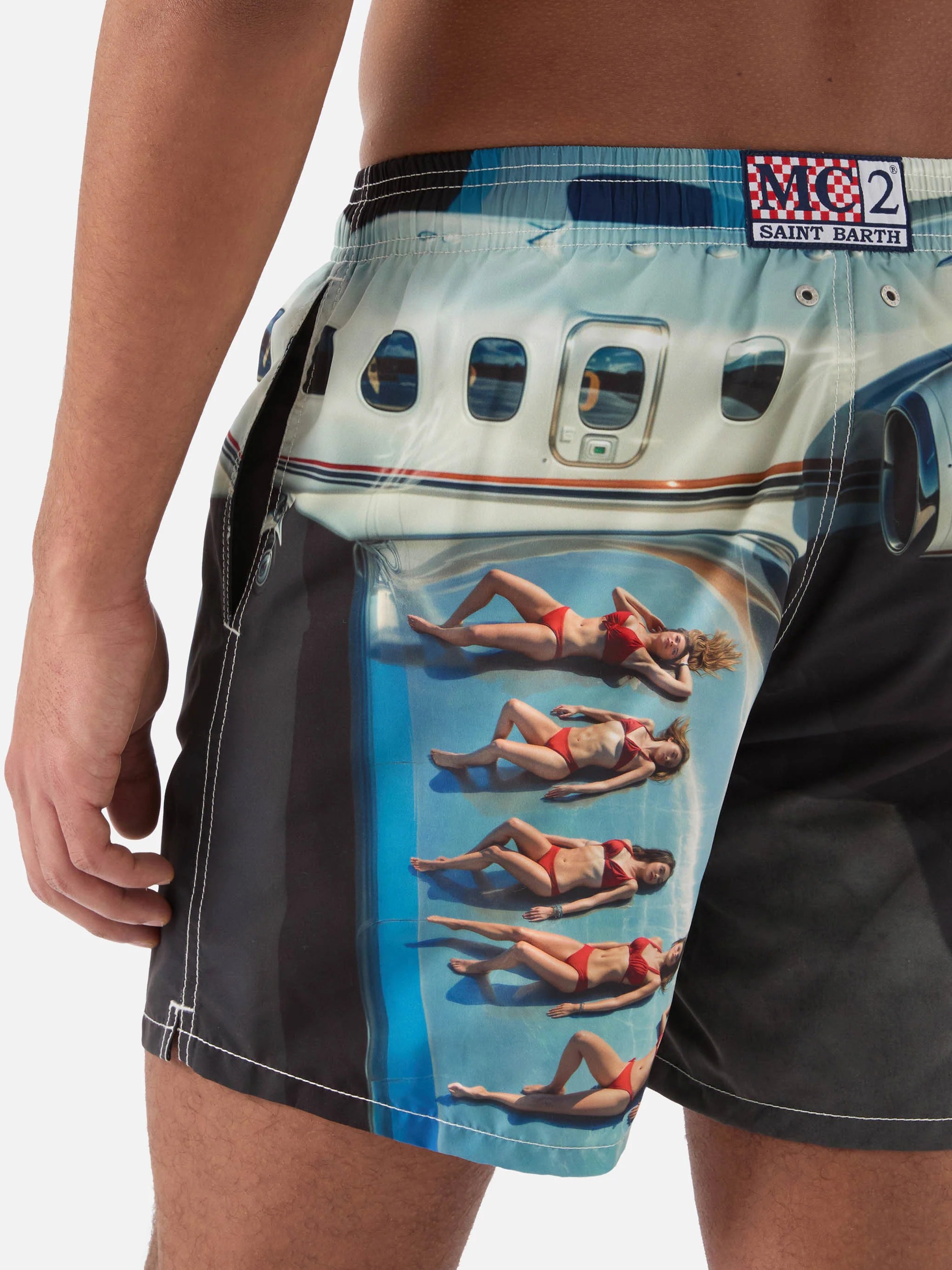 Costume mare Gustavia con stampa St. Barth Airlines | Special Edition - Image 6