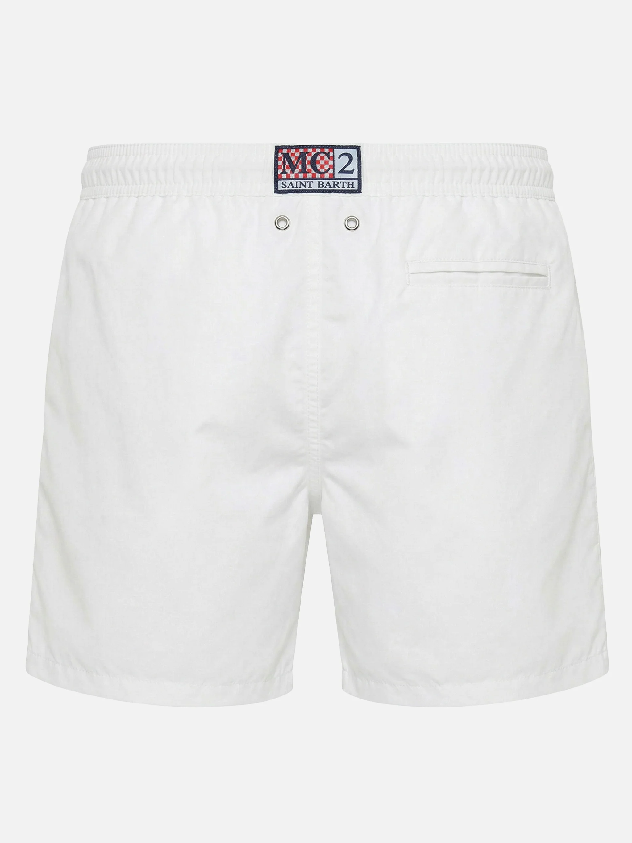 Costume mare Gustavia bianco con ricamo Cigarette | Special edition - Image 2