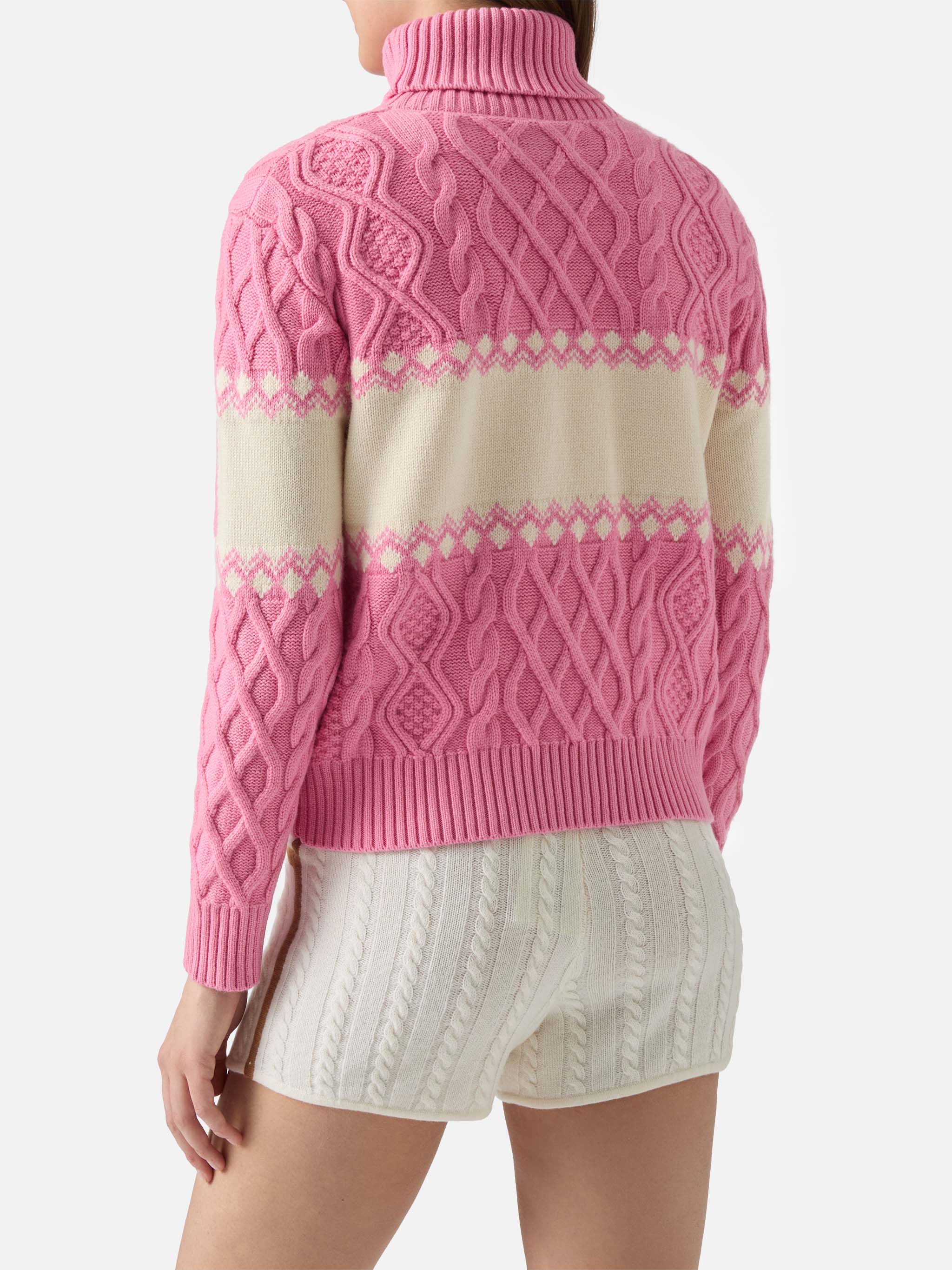 Maglione Anton a mezzo collo con jacquard Saint Barth - Image 3