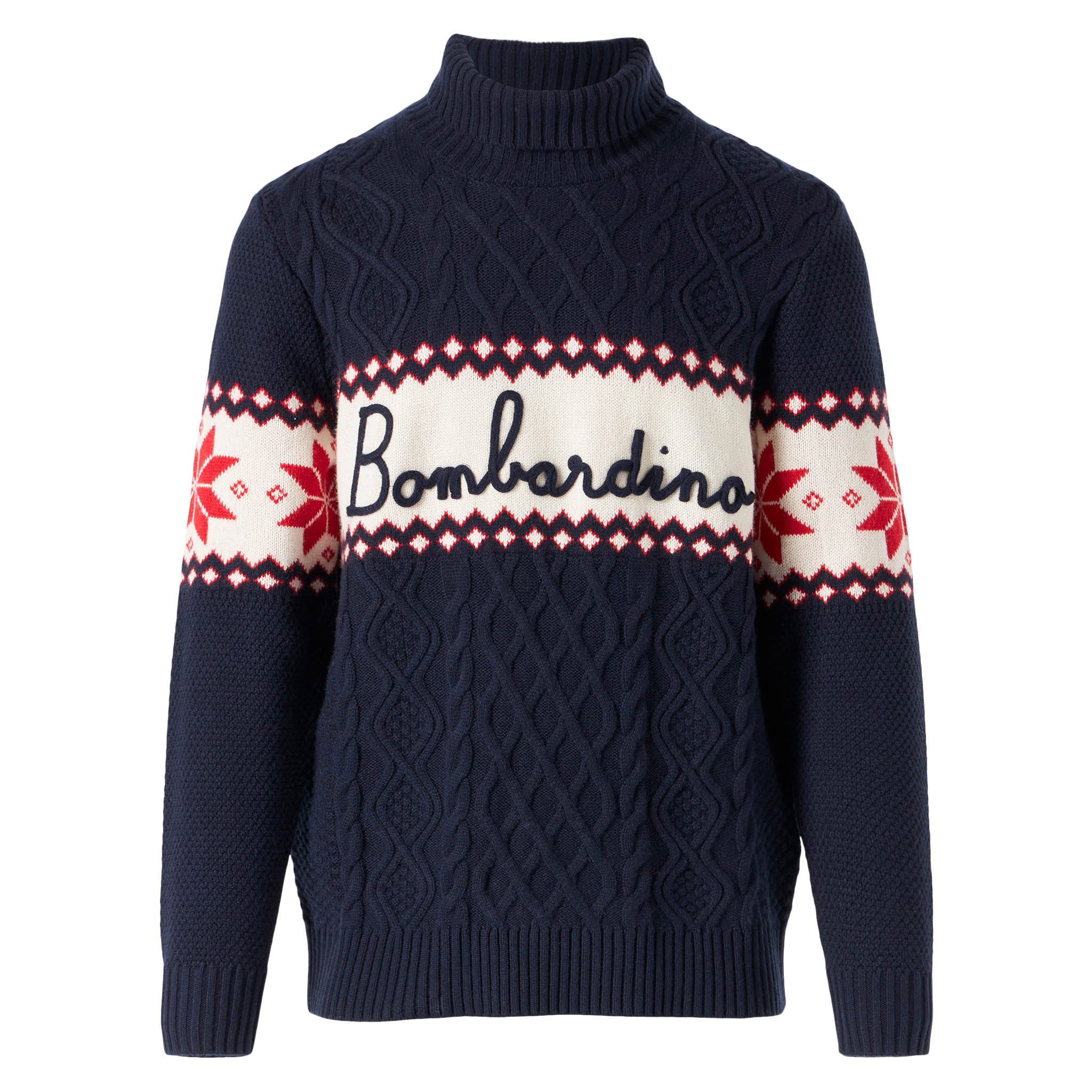 Maglione mezzo collo alto con scritta Bombardino - Image 4