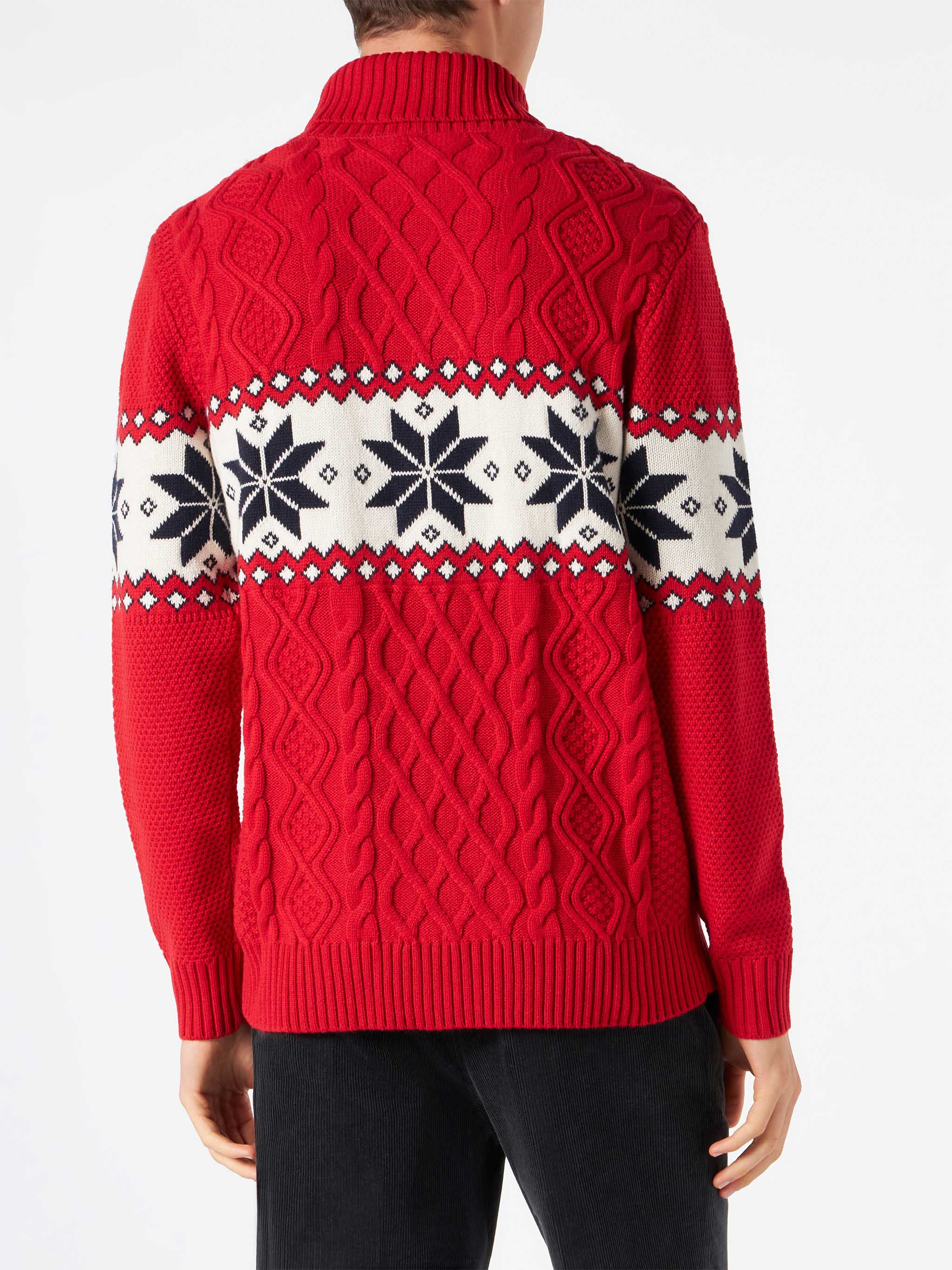Maglione mezzo collo alto con scritta Cortina - Image 3