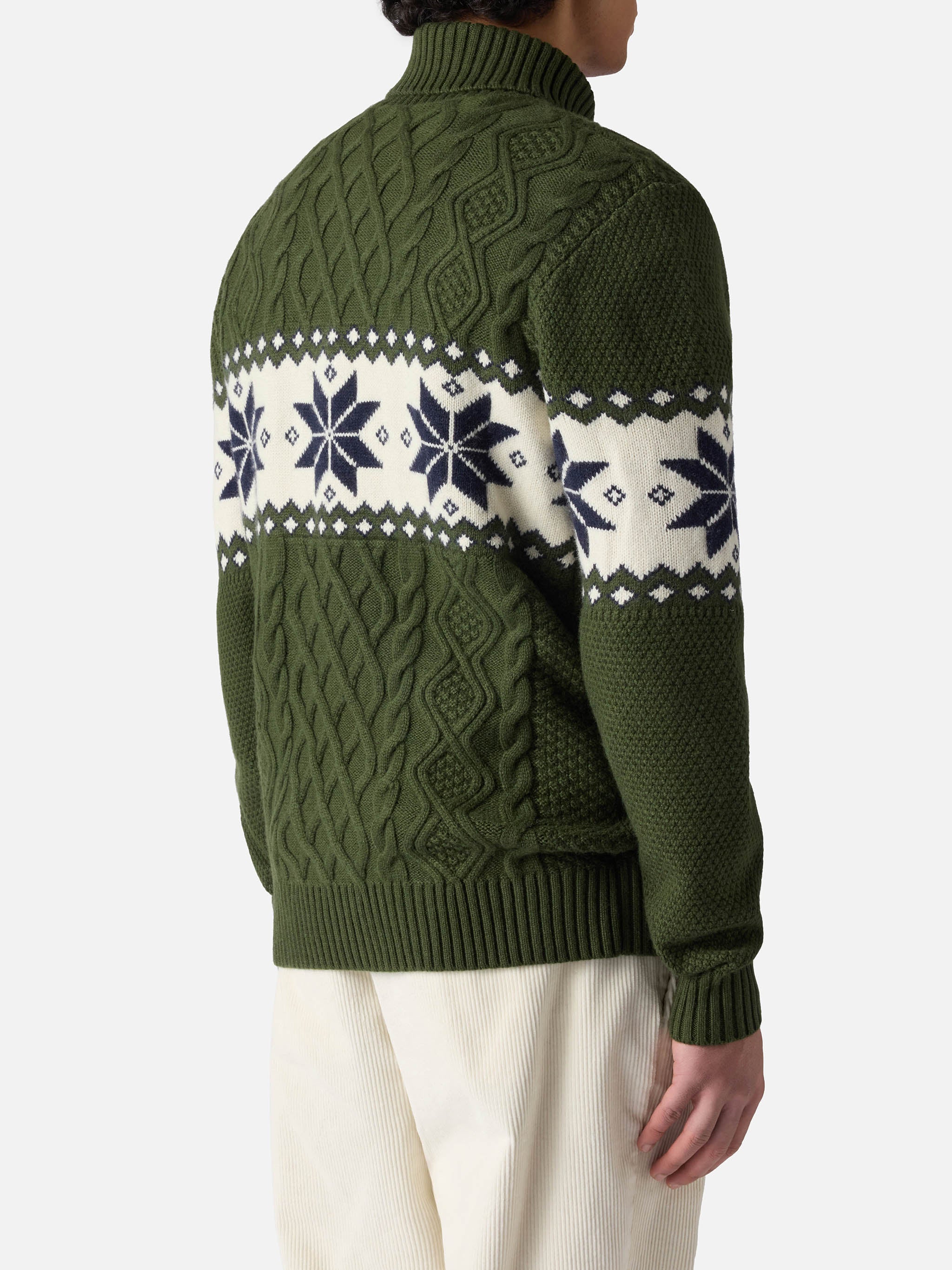 Maglione mezzo collo alto con scritta Verbier - Image 3