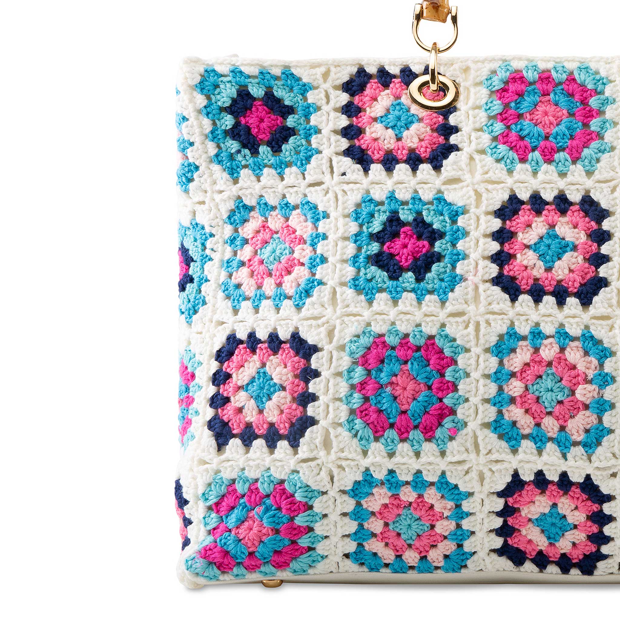 Borsa Victoria Crochet in crochet multicolore - Image 4