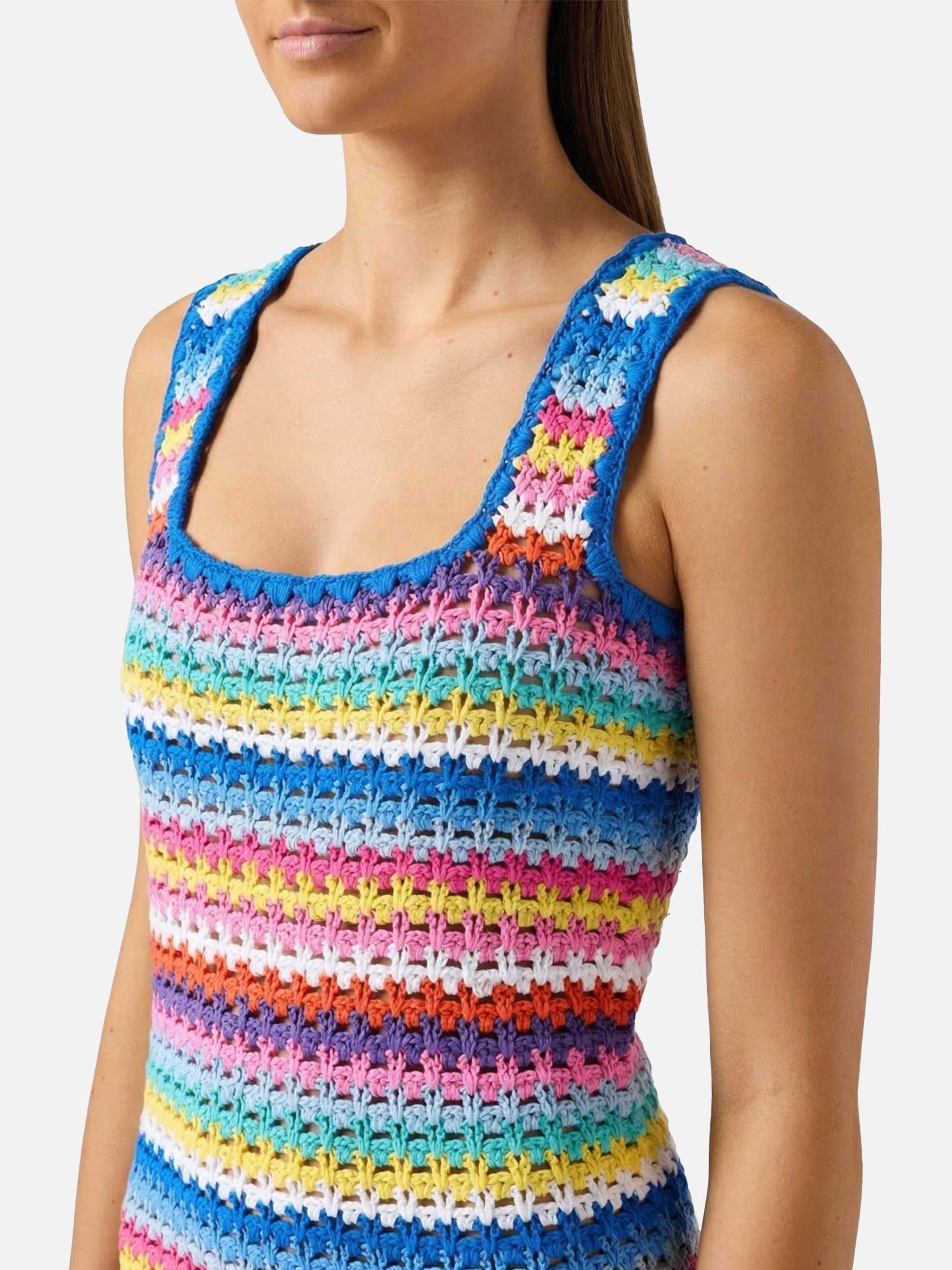 Abito mini Jaisal in cotone crochet - Image 2