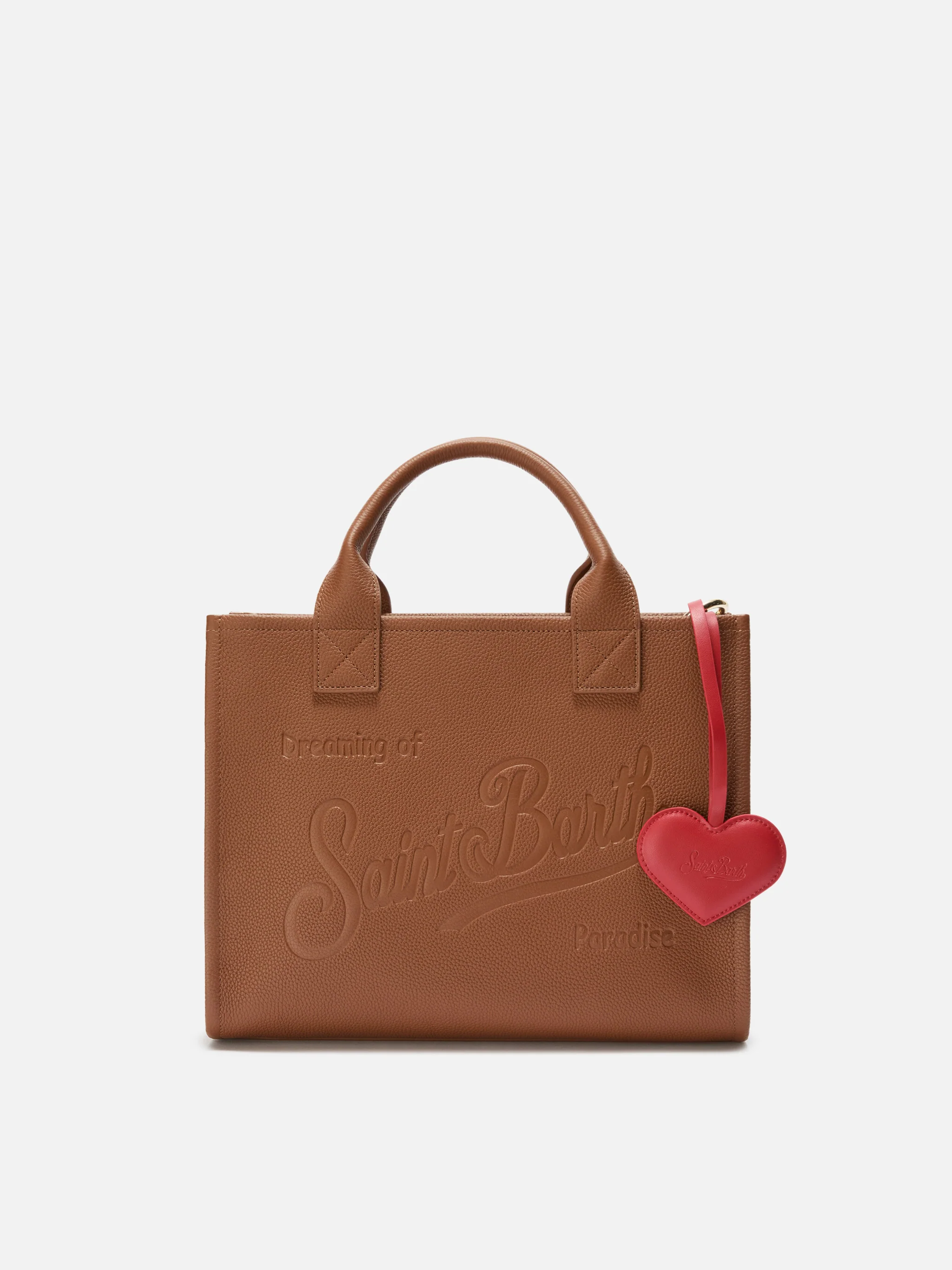 Bag Charm a cuore in pelle rossa - Image 2
